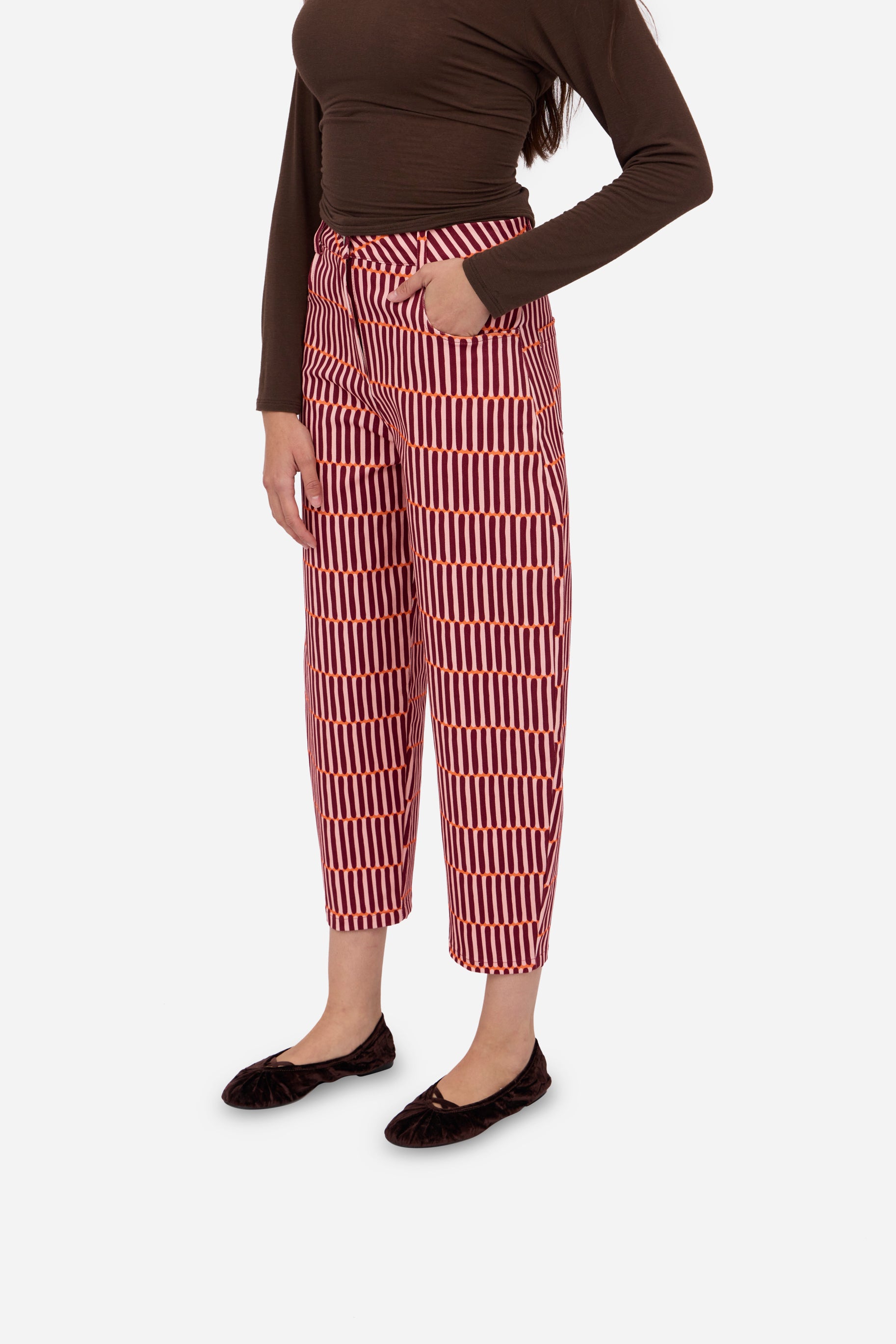 Berry Balloon Trousers