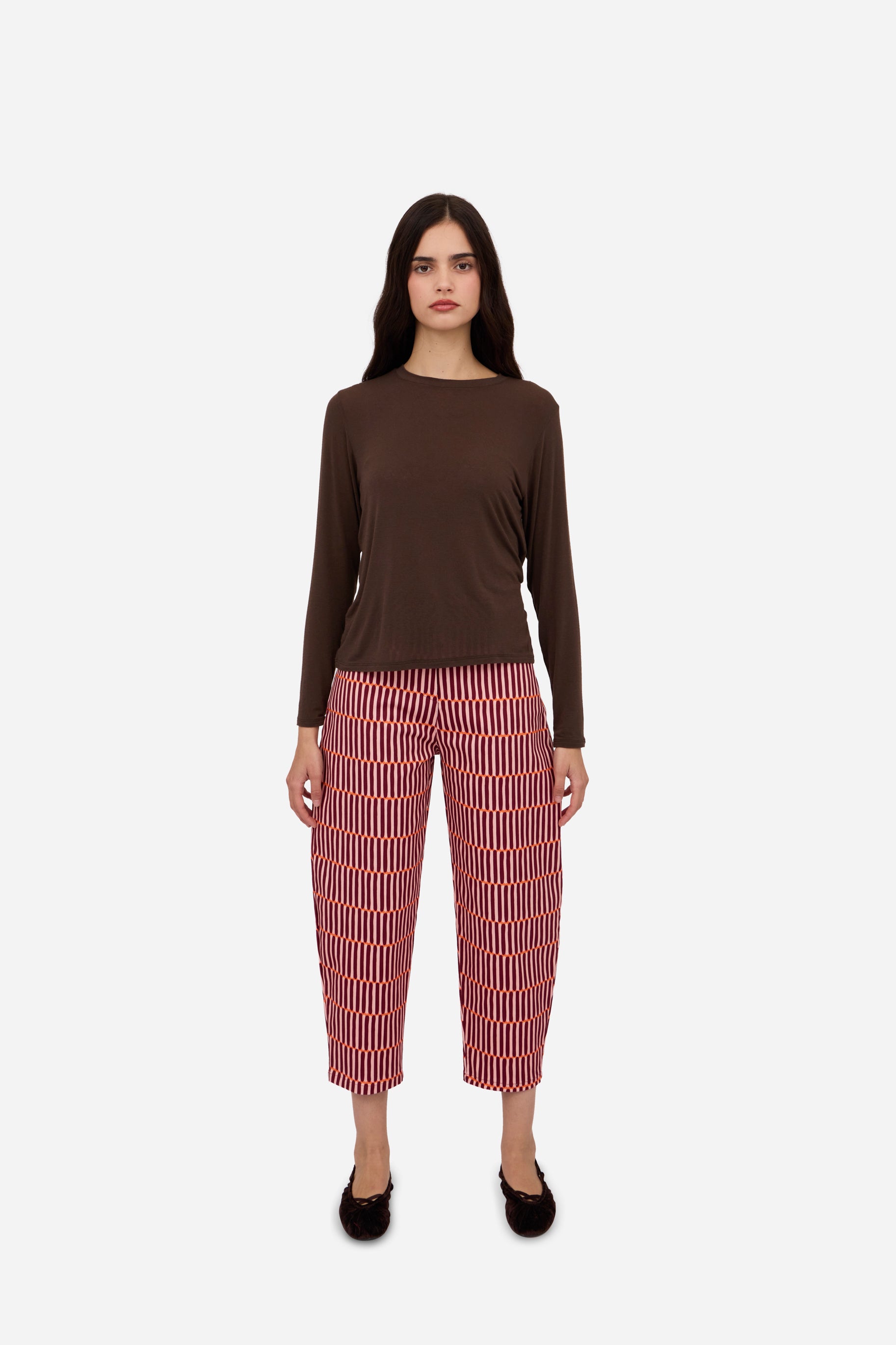 Berry Balloon Trousers