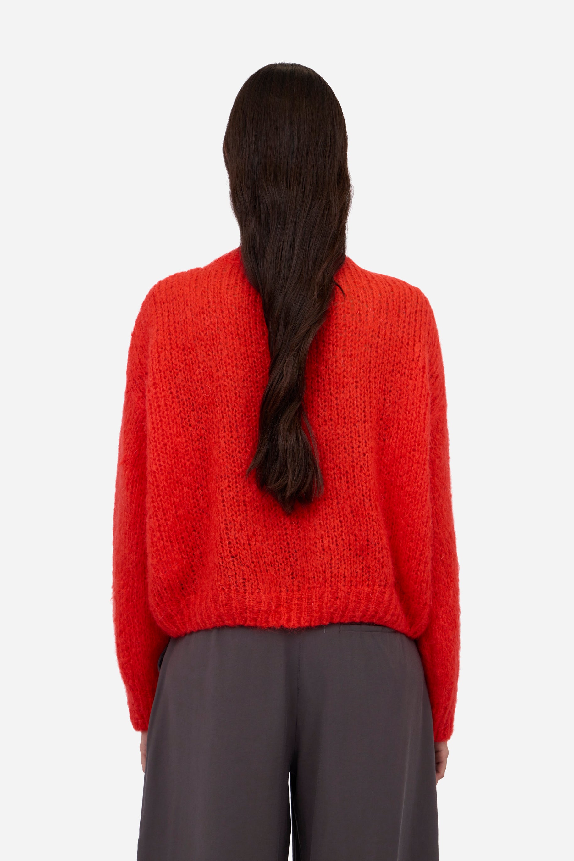 Cardigan à Boutons Rouges