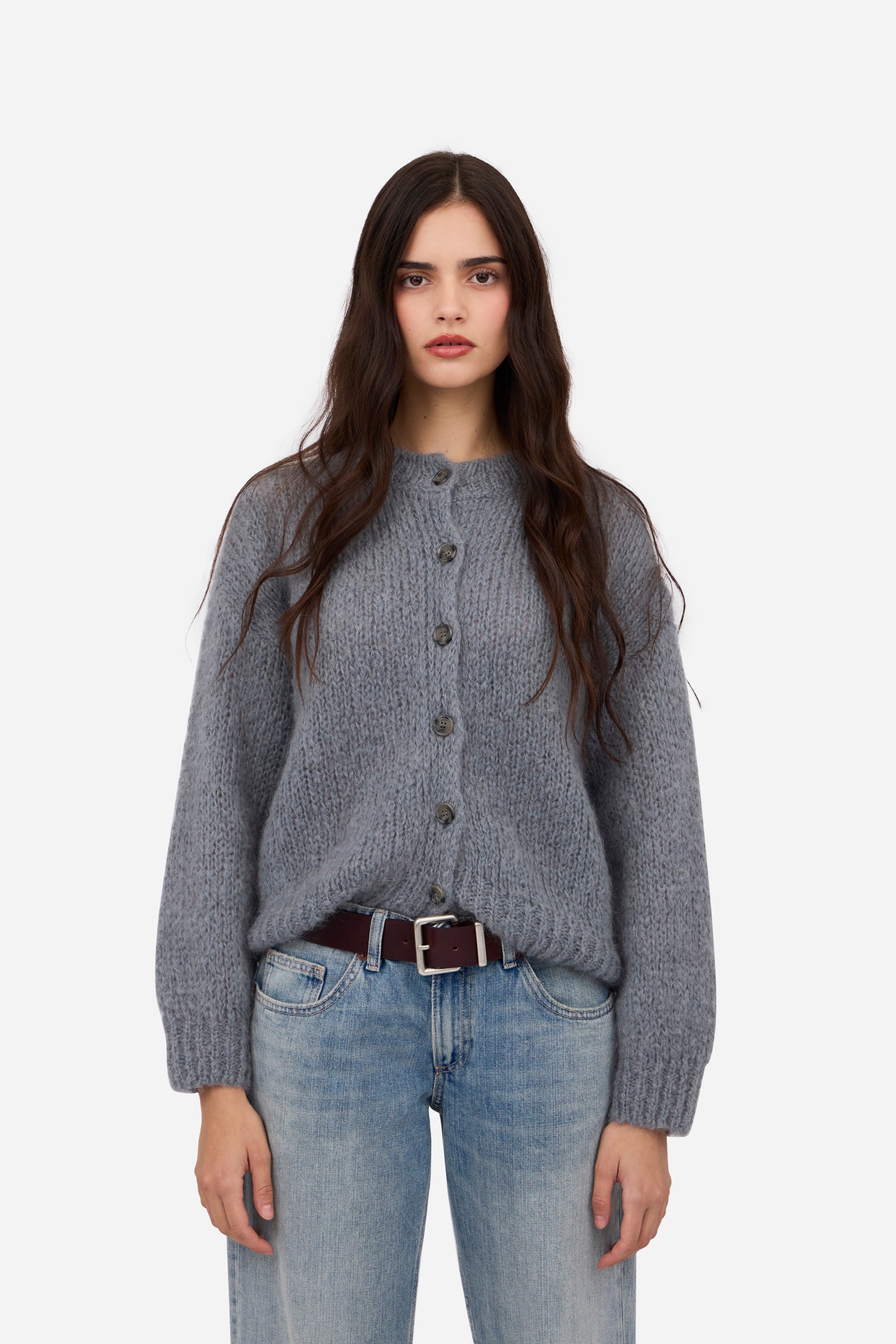 Cárdigan Botones Gris