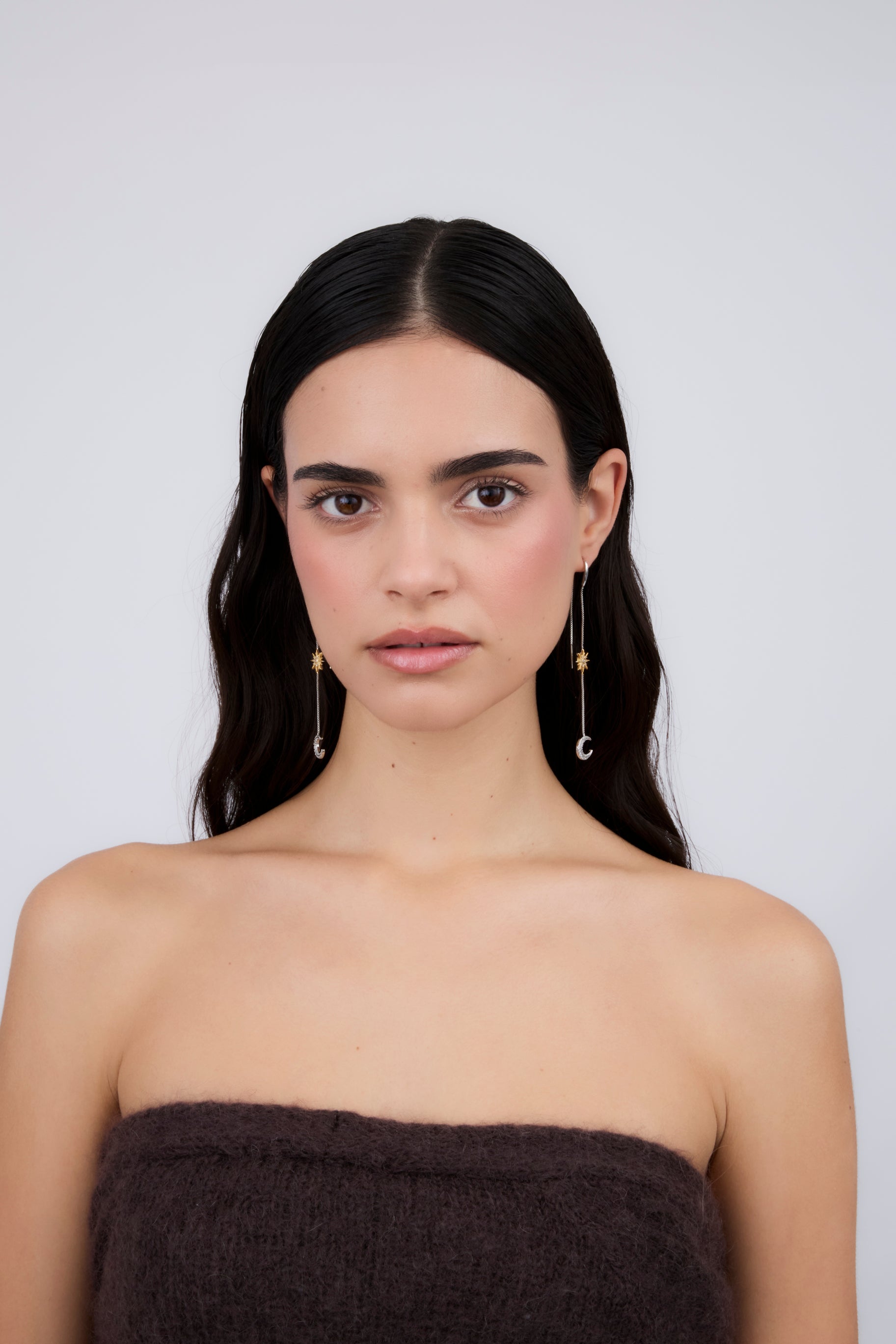 Pendiente Doble Cadena Día y Noche (Unidad)