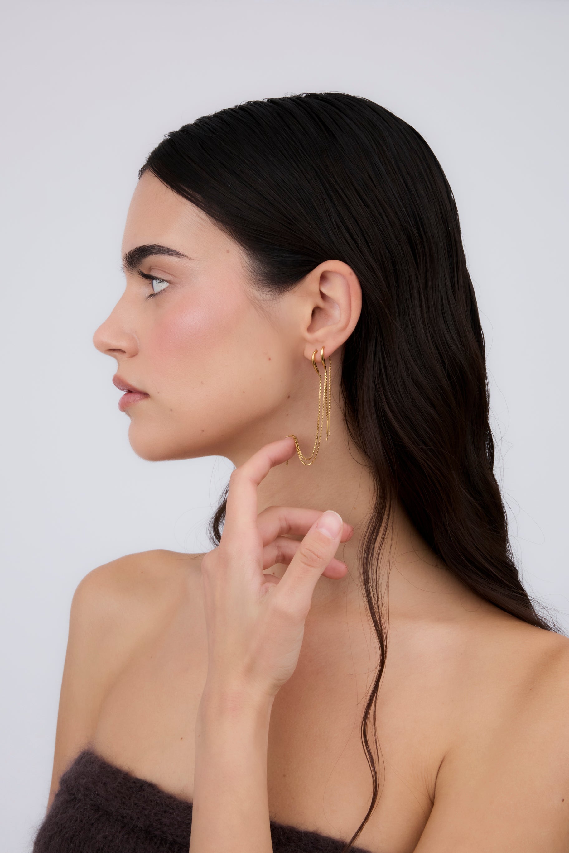 Long Double Chain Earring (Unit)