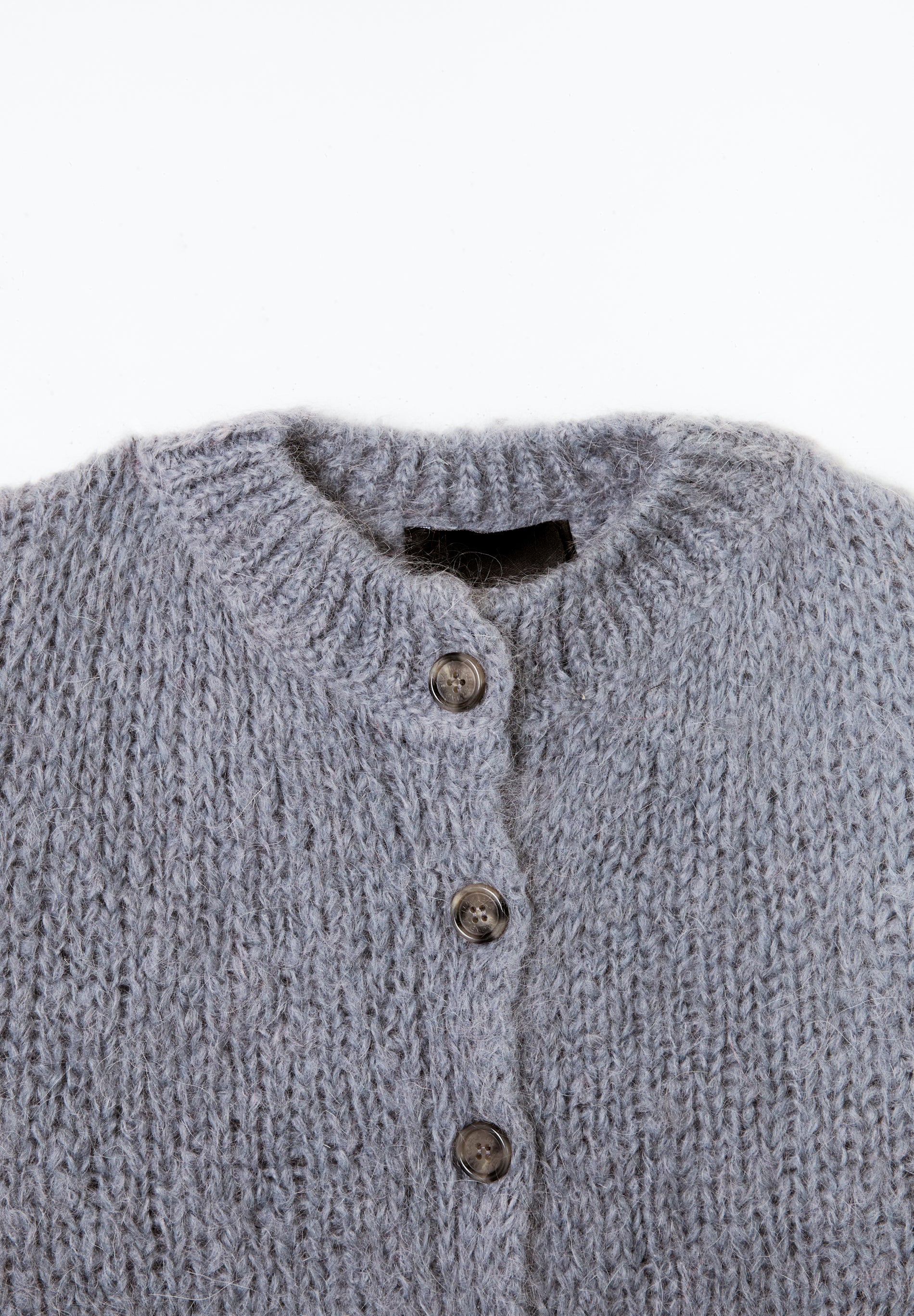 Gray Button Cardigan