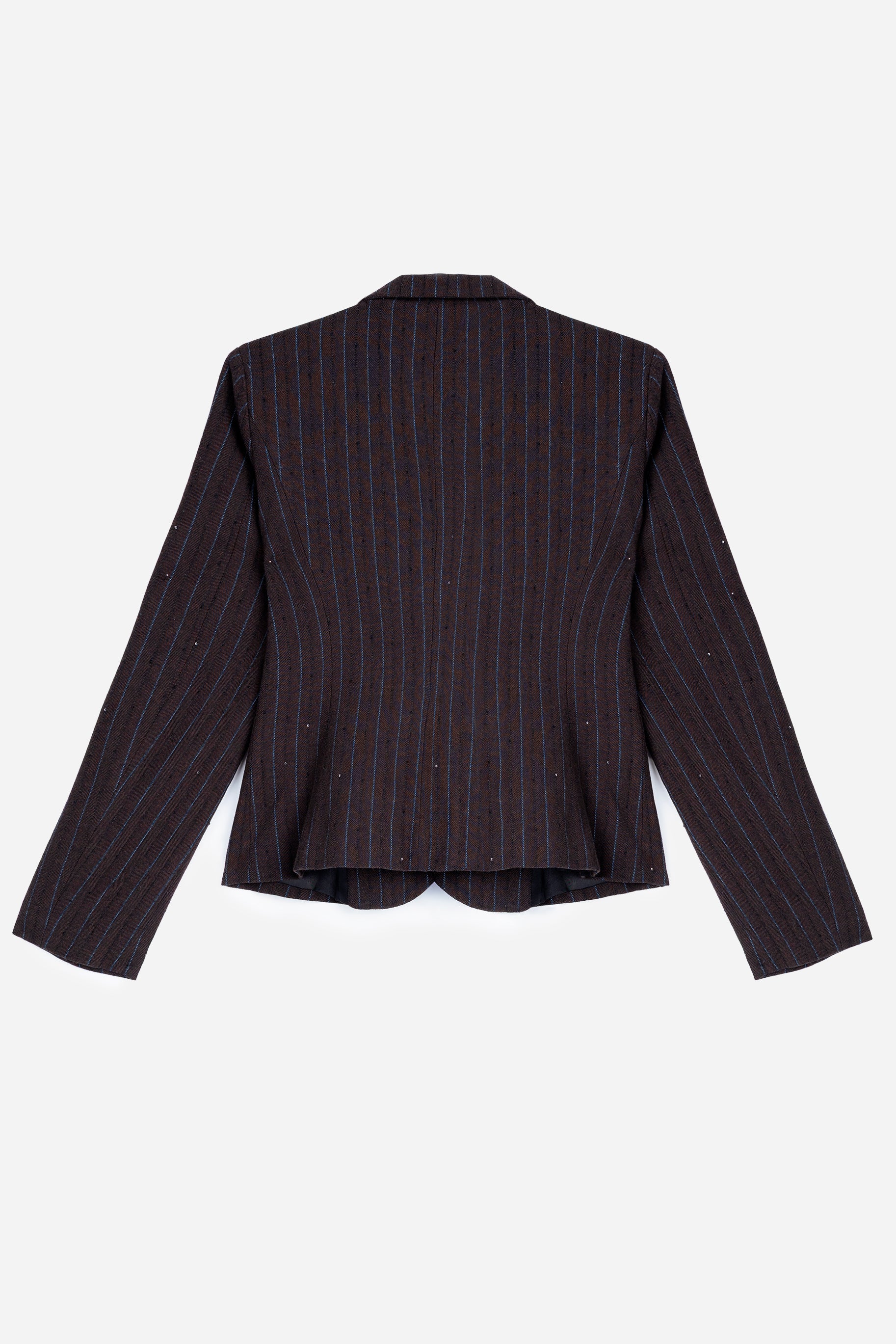 Sequin-Striped Blazer