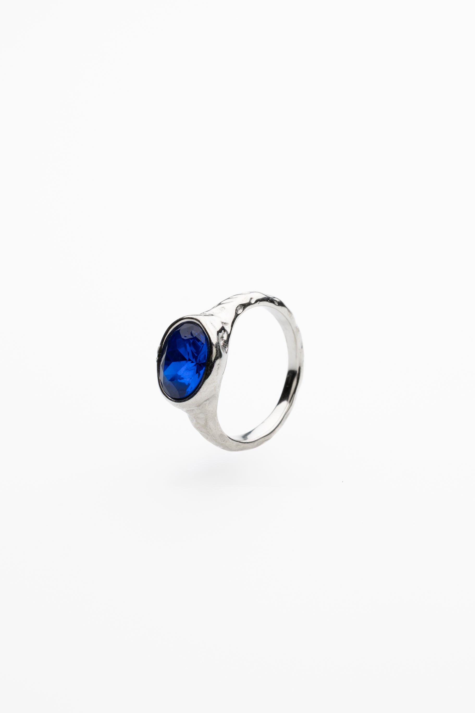 Oval Crystal Ring