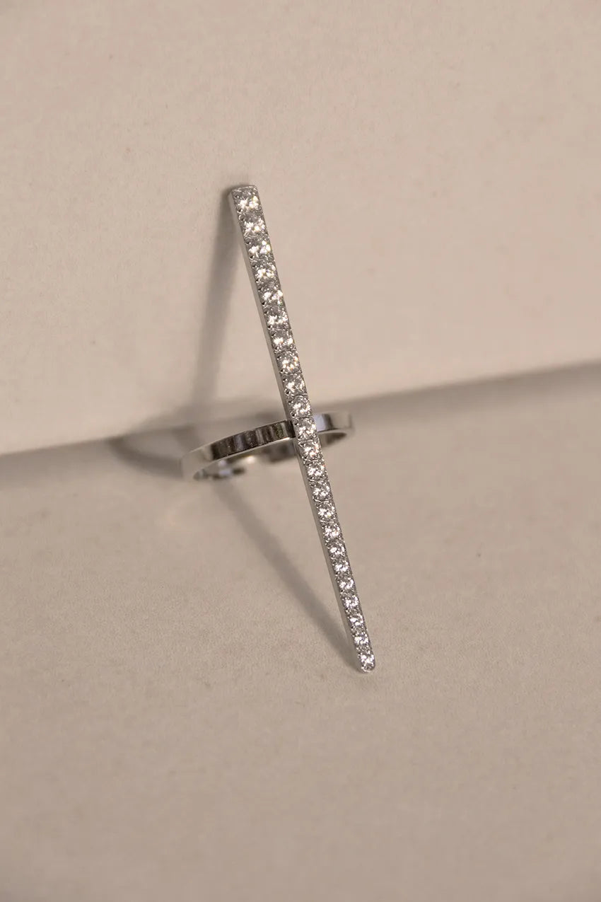 Anello Spillo Zircone