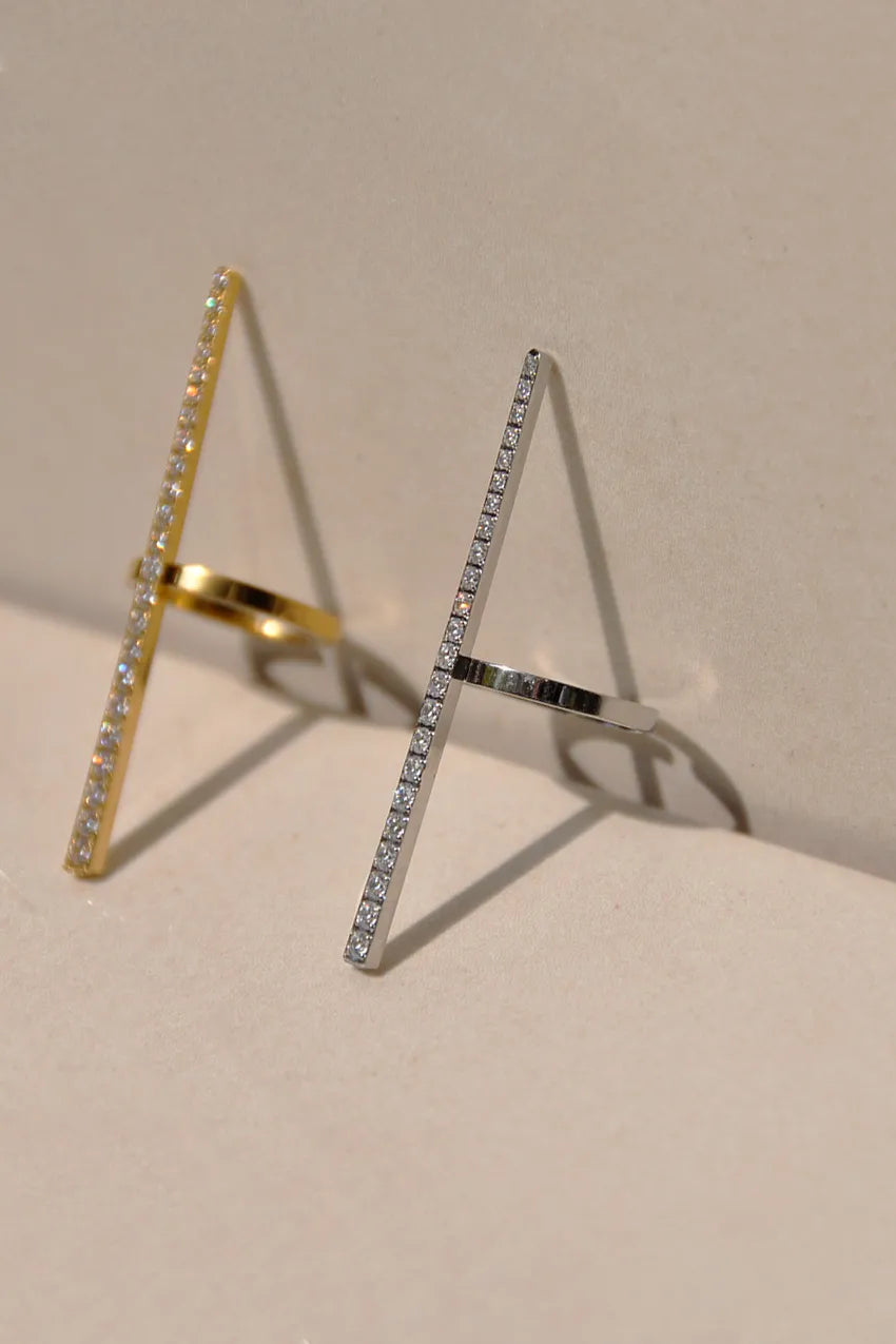 Anello Spillo Zircone