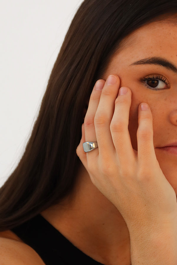 Anillo Sello Cuadrado