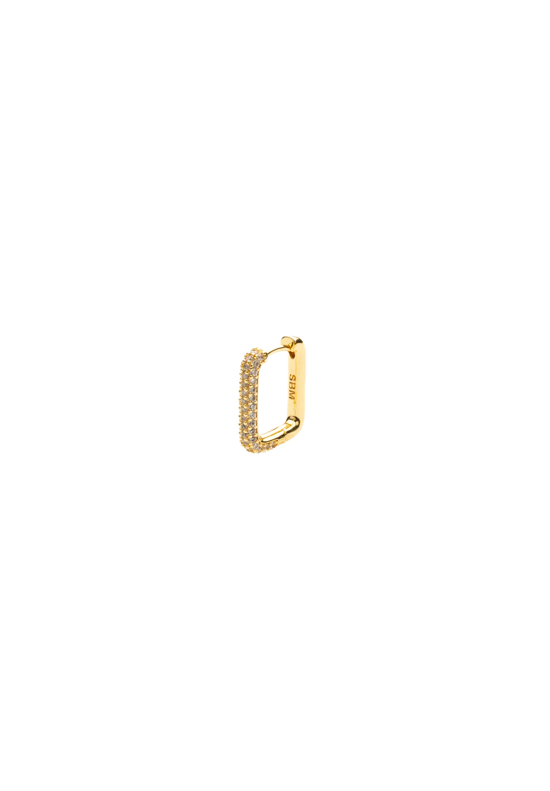 Boucles d'oreilles Micro Circons Rectangle (Unité)