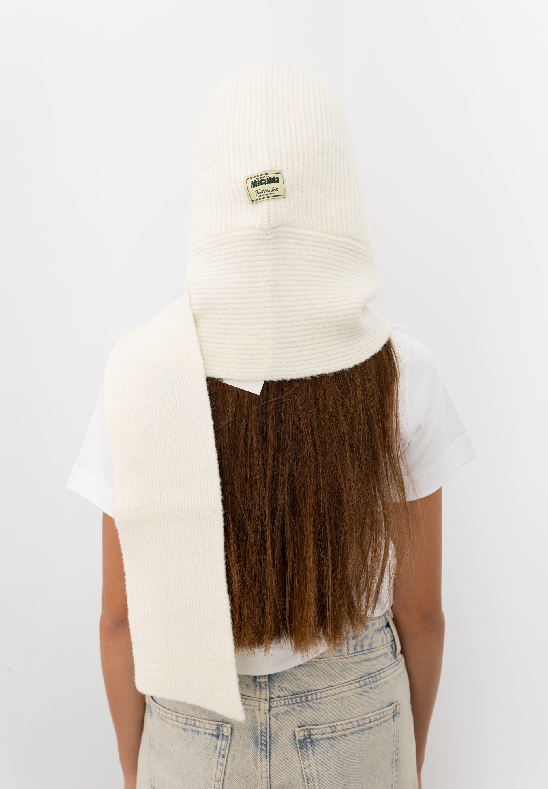 White Balaclava Scarf