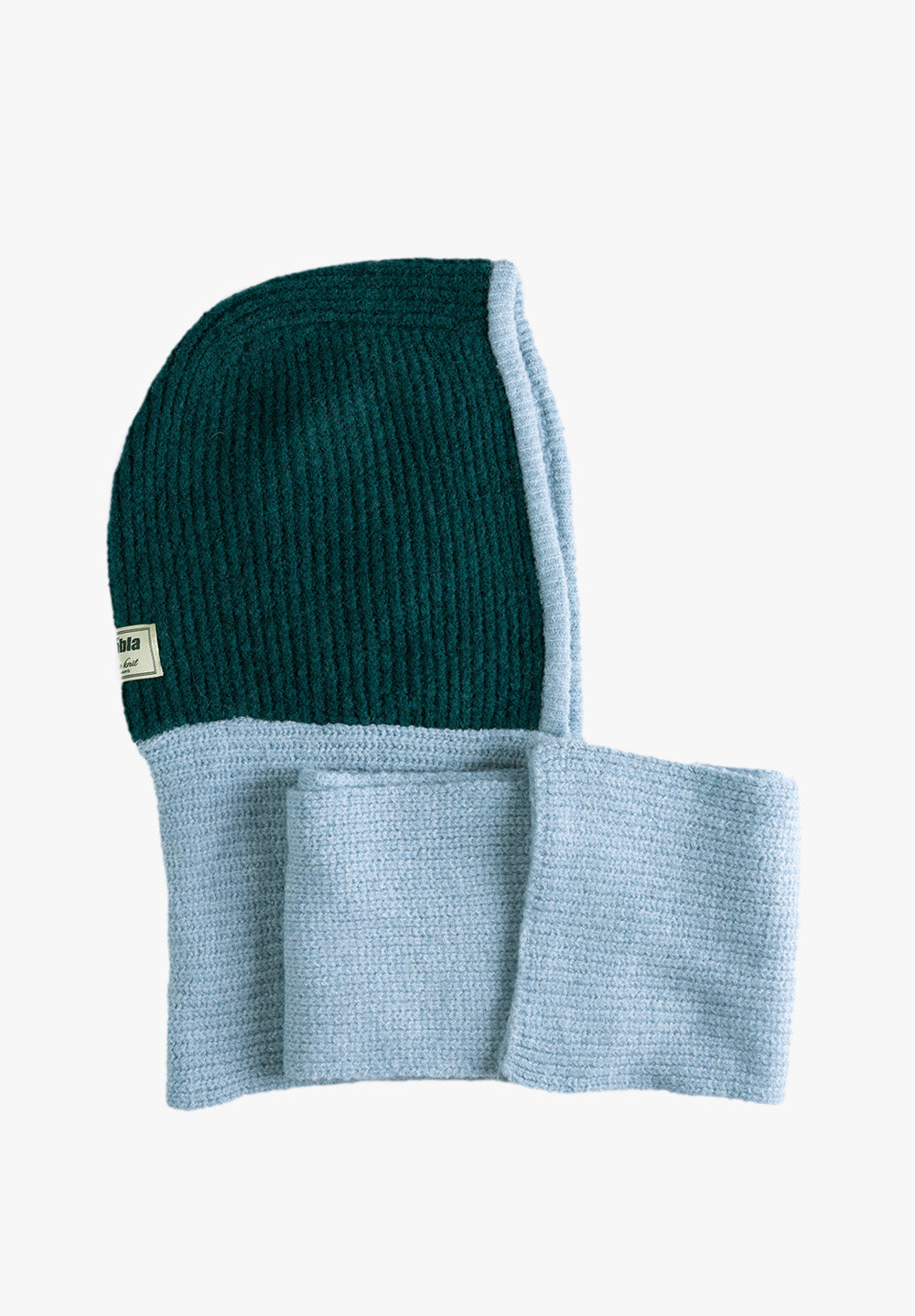Balaclava Scarf Green and Blue