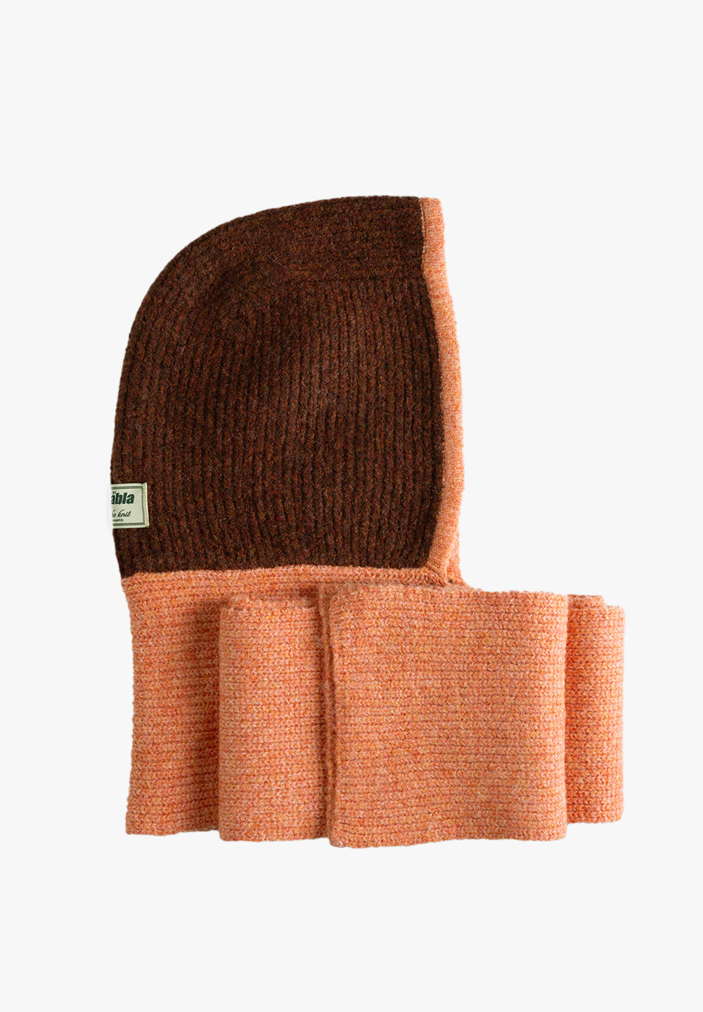 Brown and Orange Balaclava Scarf