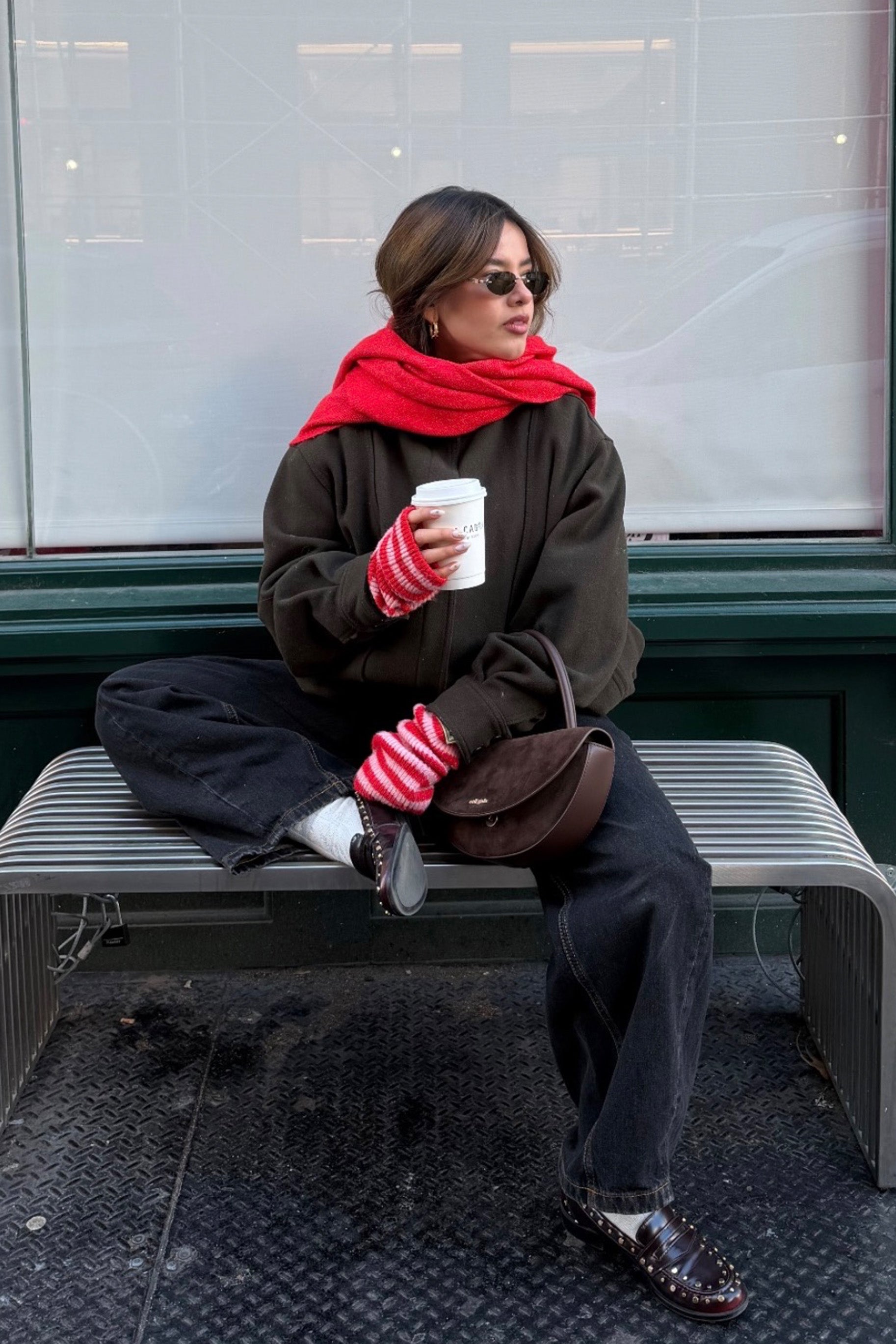 Moufles Rouge et Rose