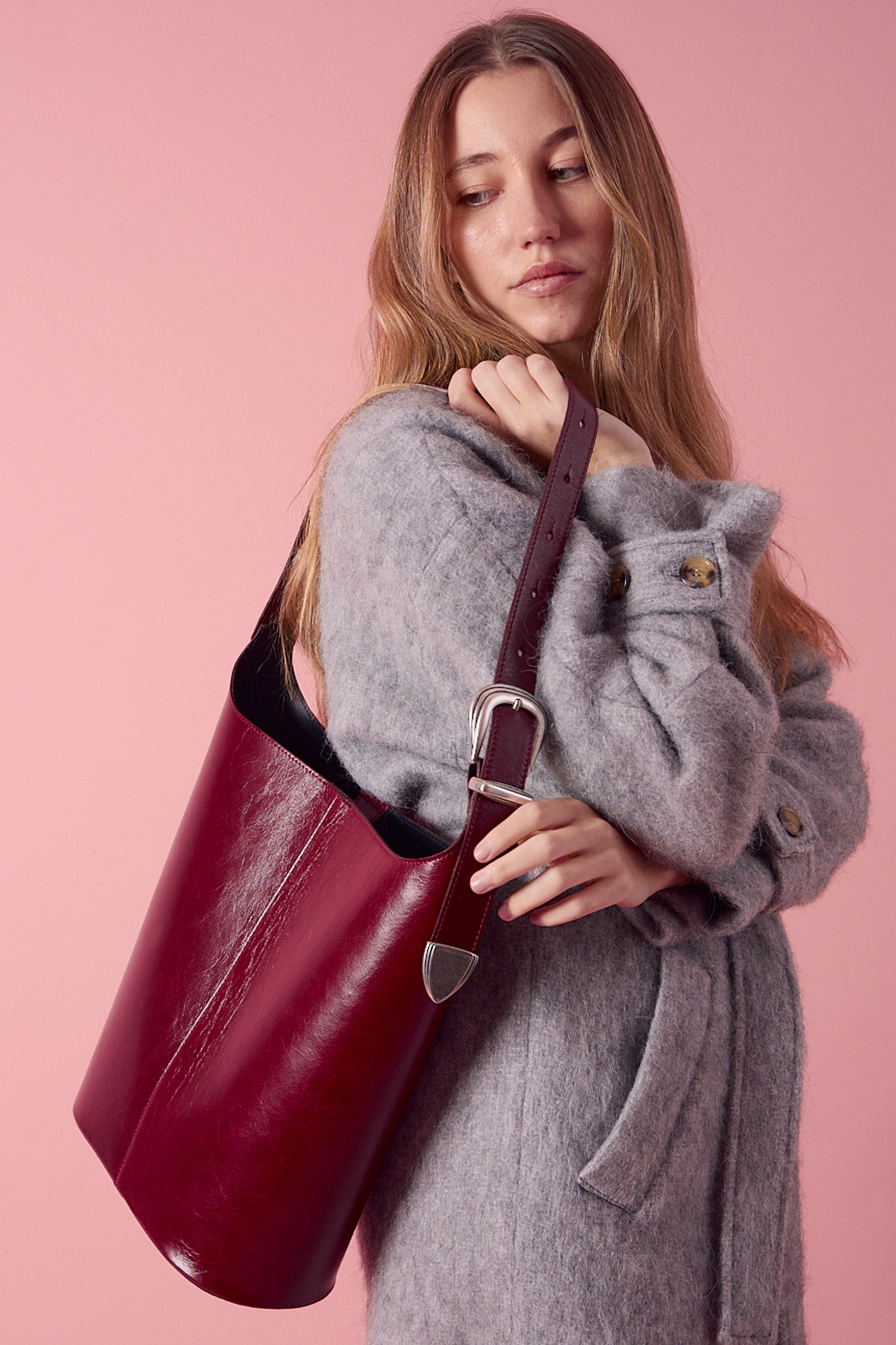 Bolso Saco Burgundy