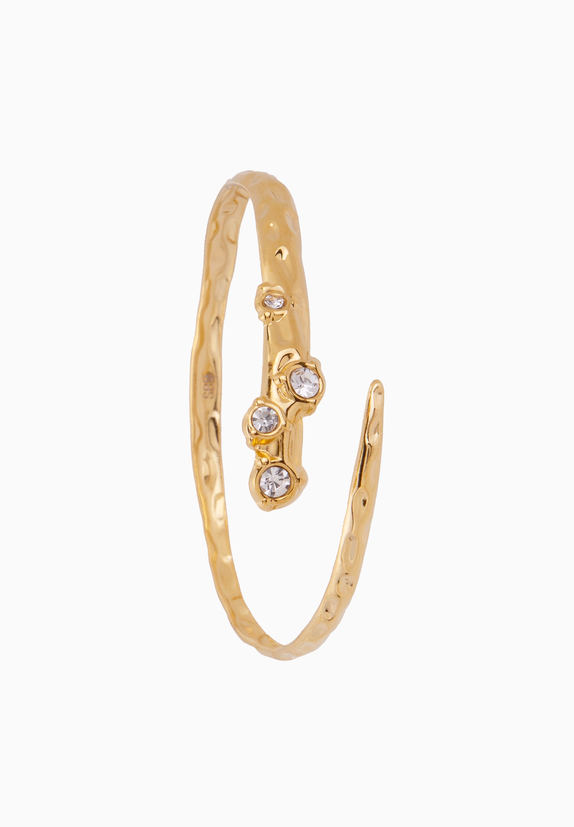 Brazalete Textura Circonitas Blancas