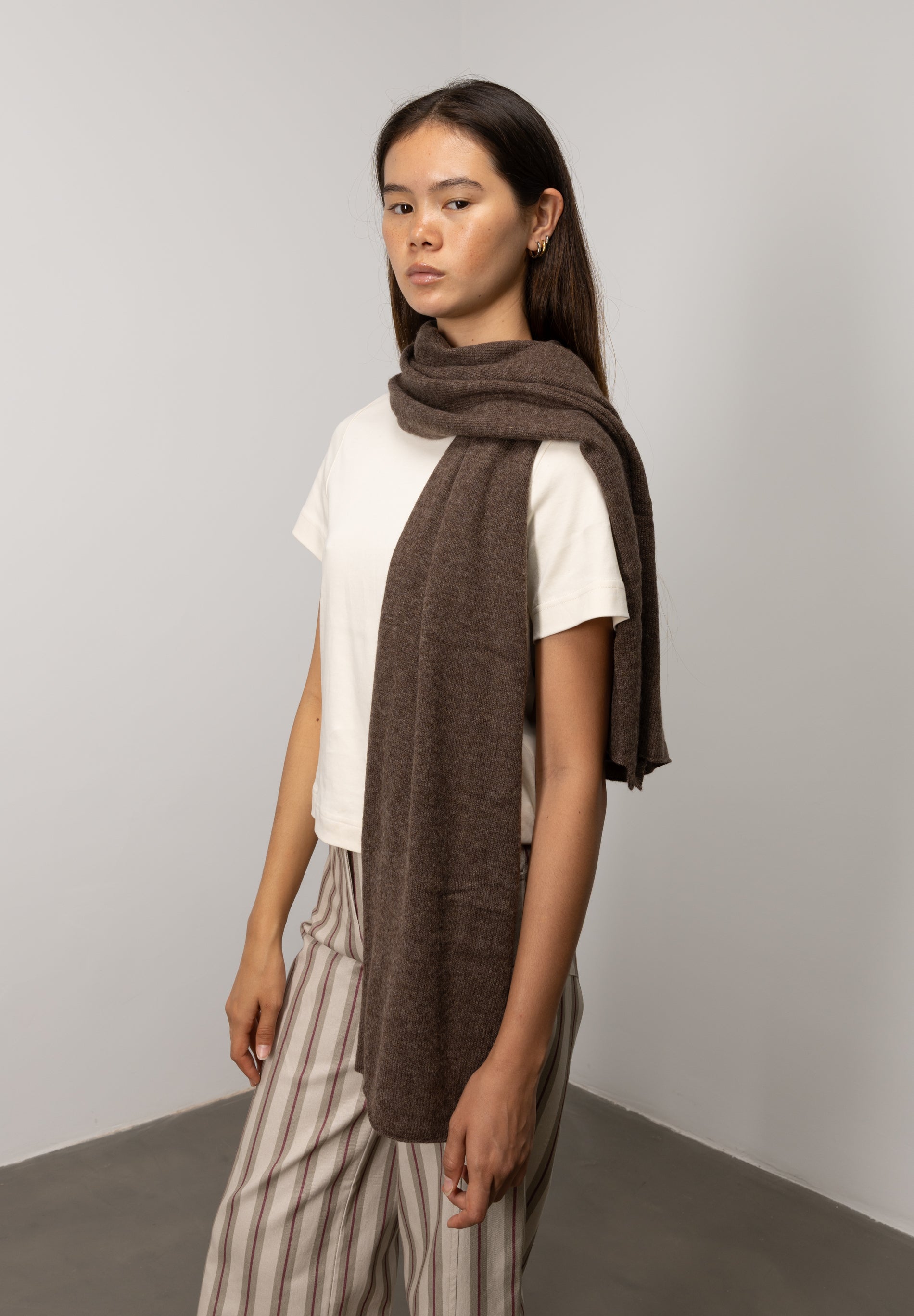 Bufanda 100% Cashmere Marrón