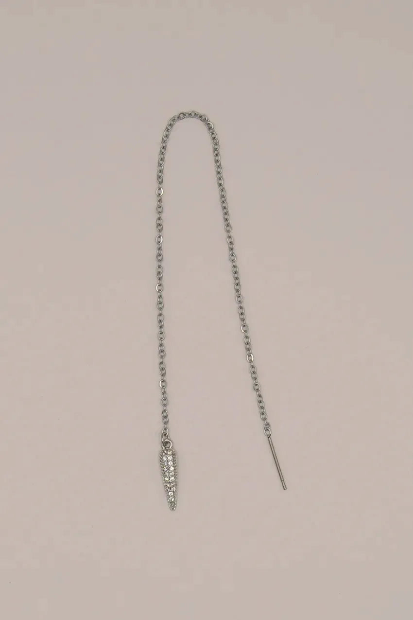 Orecchini a Catena Spike Zircon (Unità)