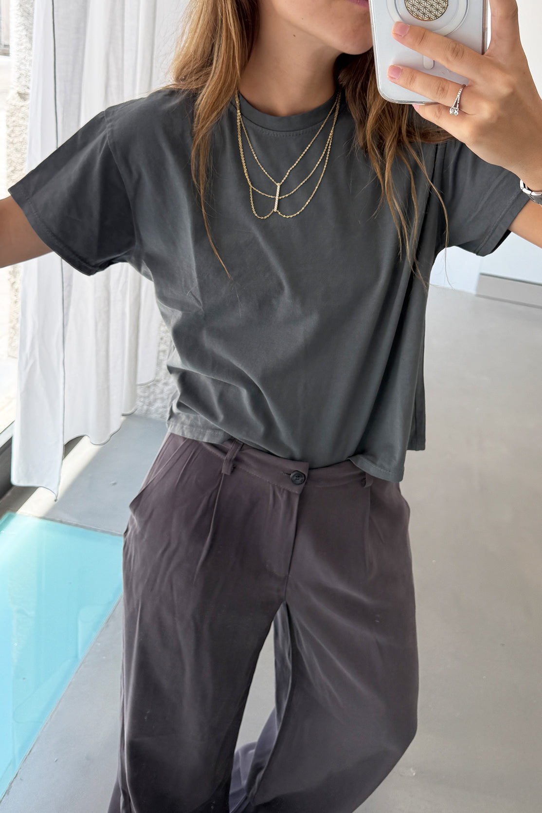 Camiseta Básica Gris