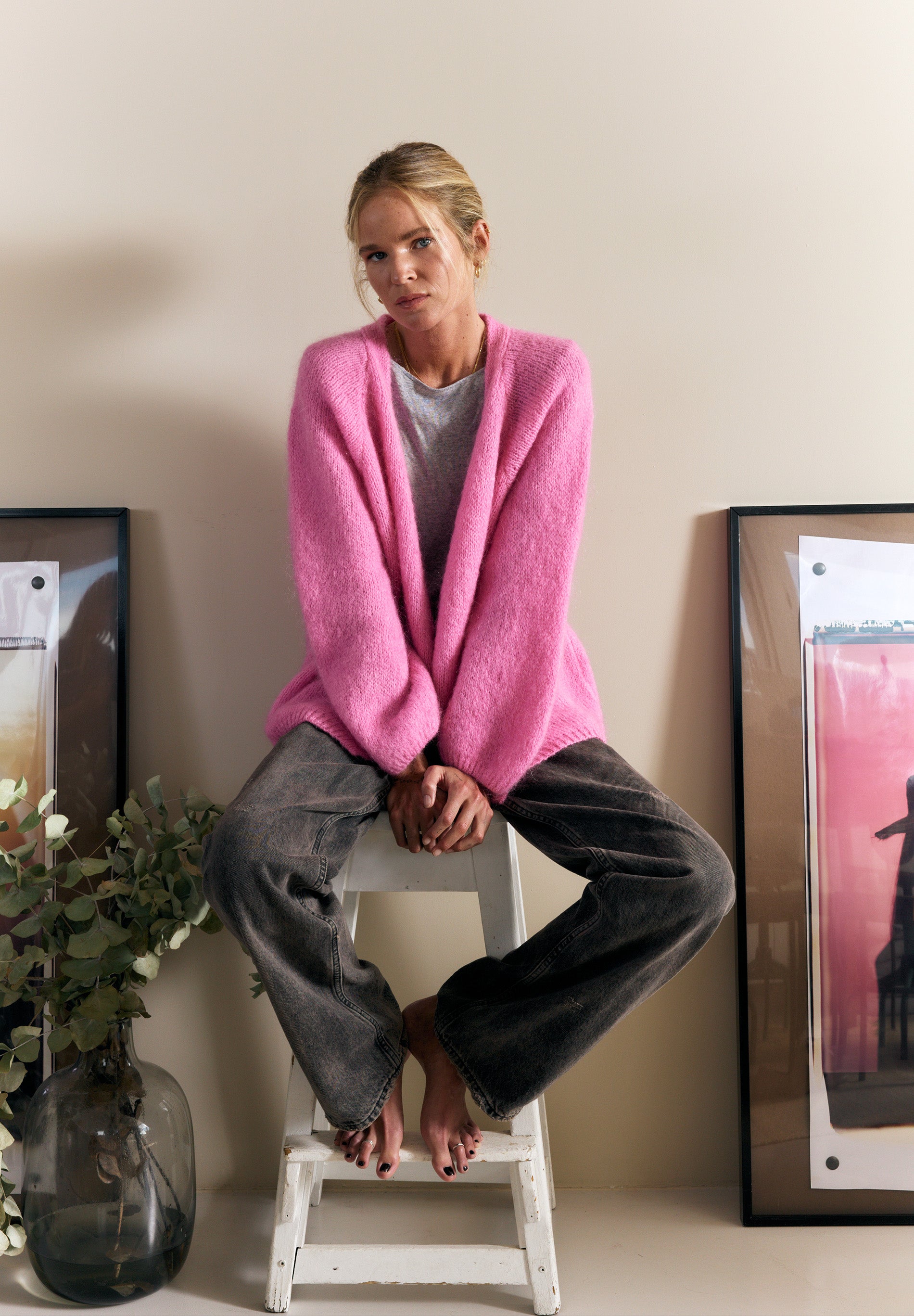 Pink Cardigan