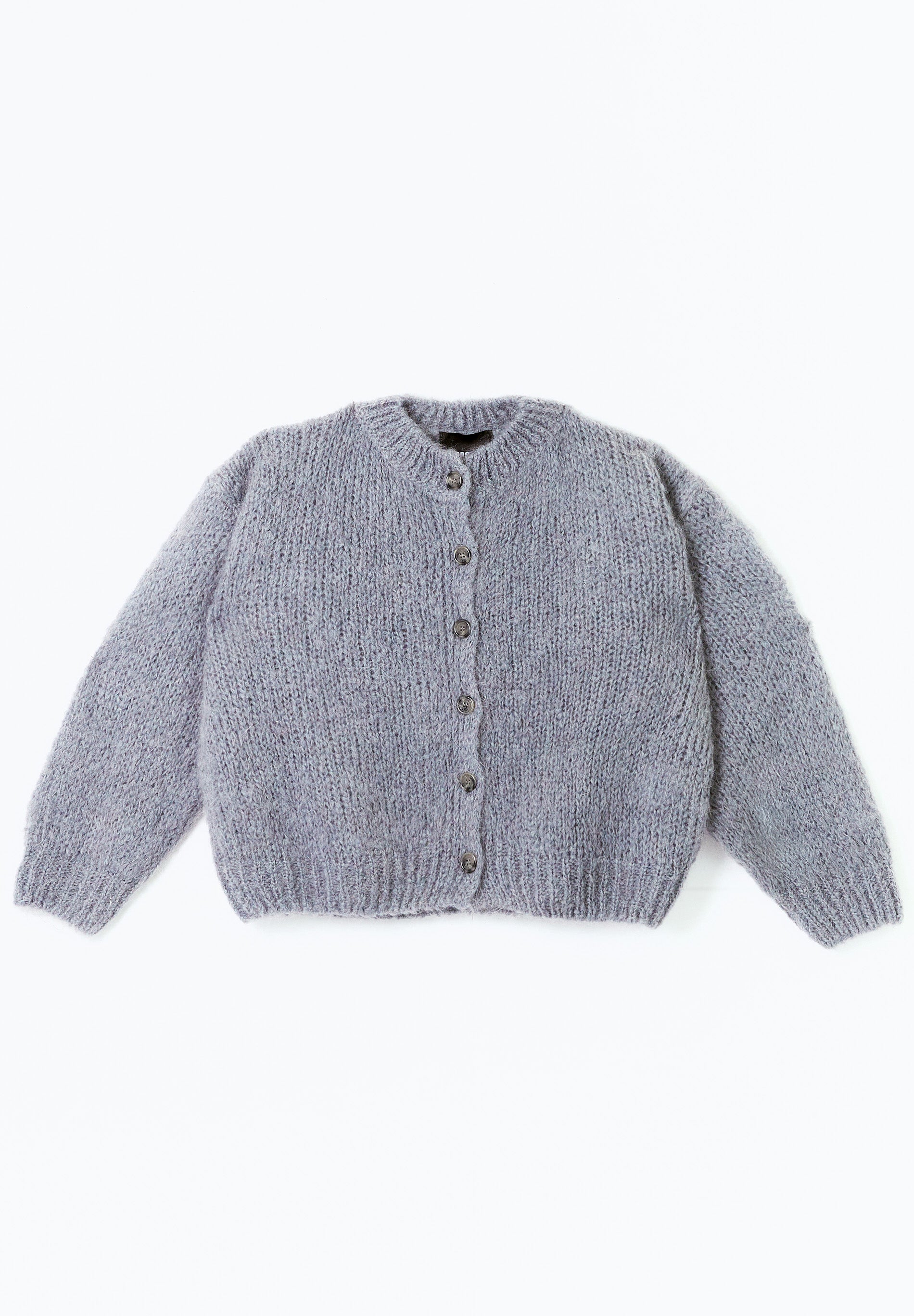 Gray Button Cardigan