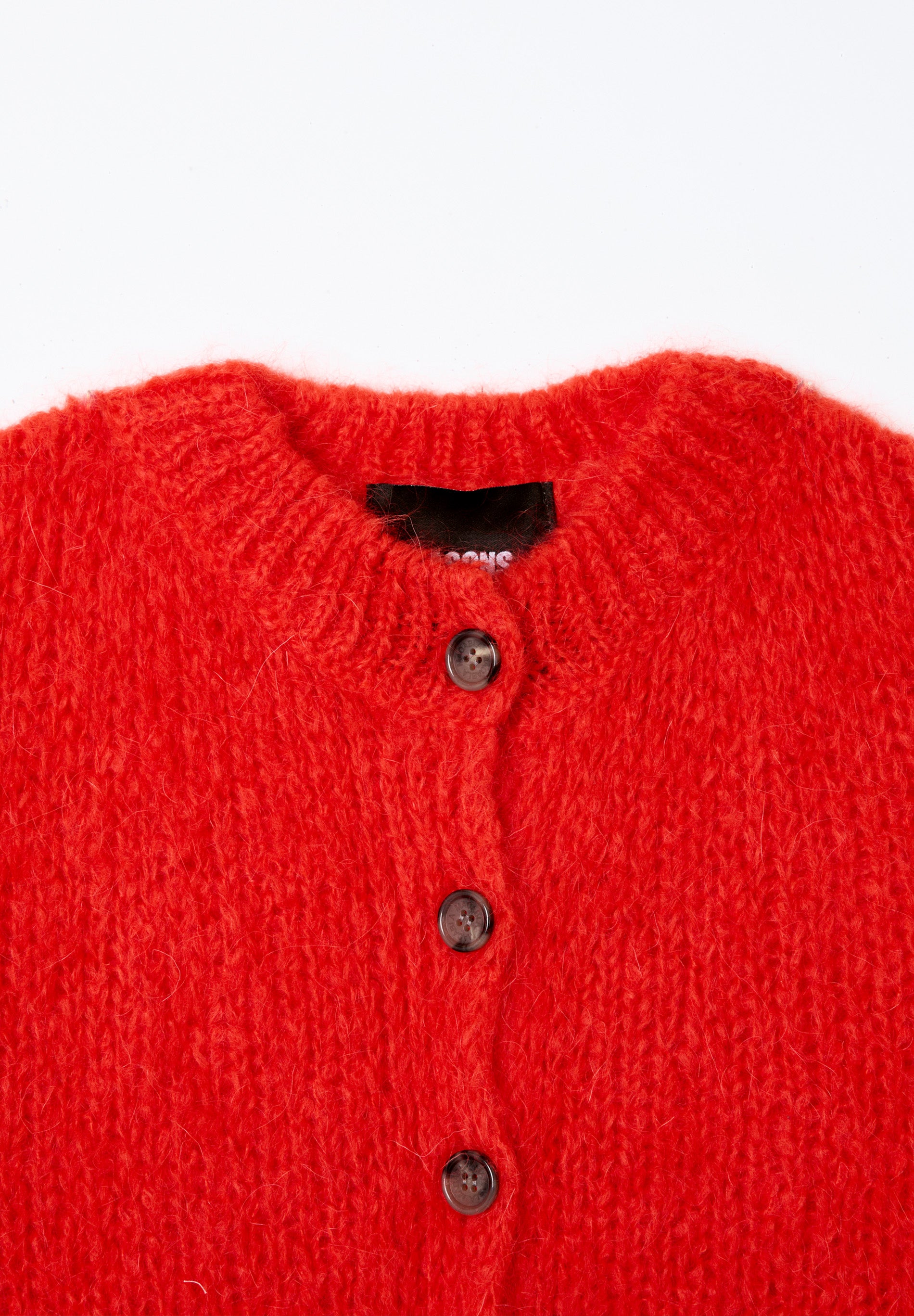 Red Button Cardigan