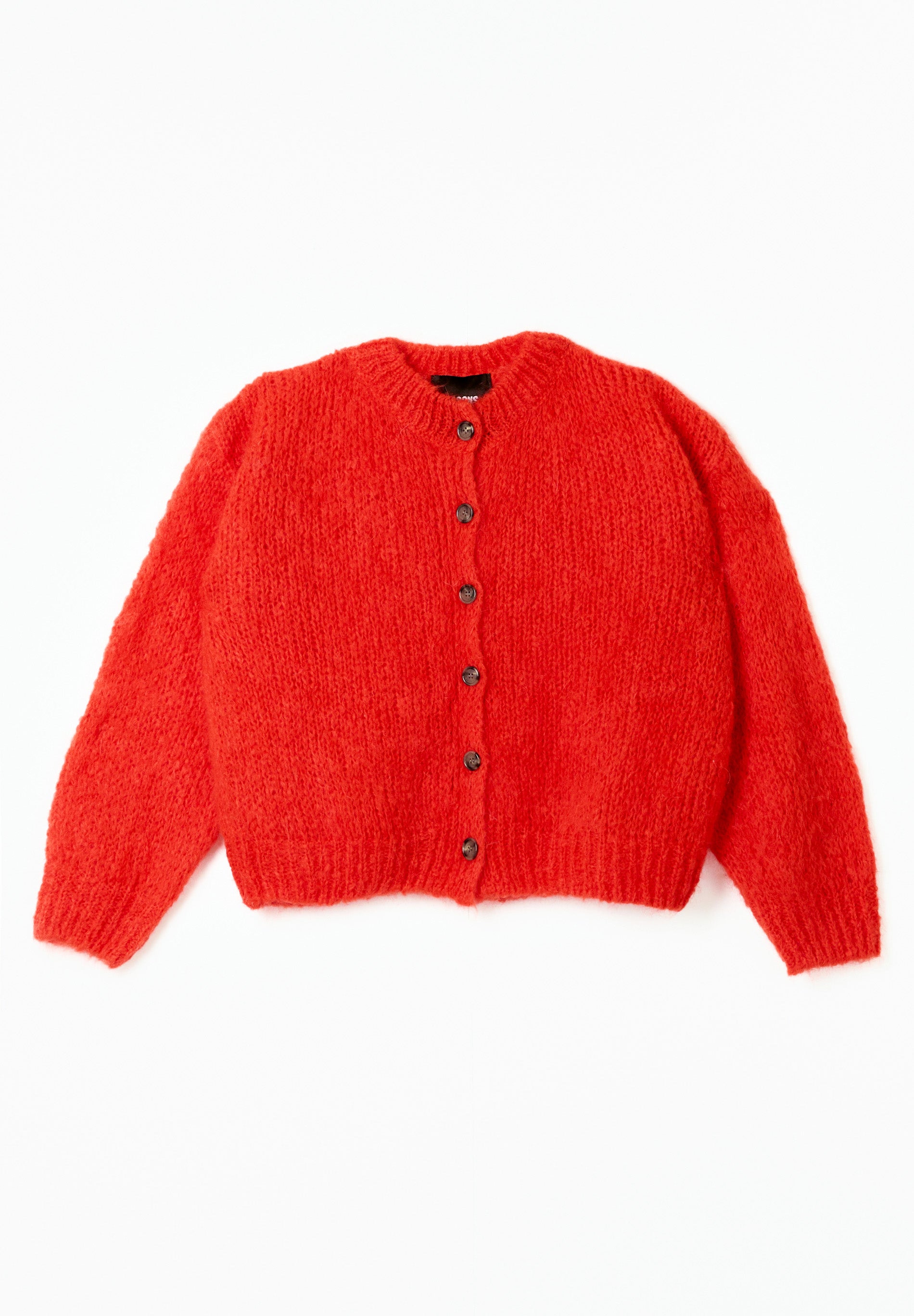 Red Button Cardigan