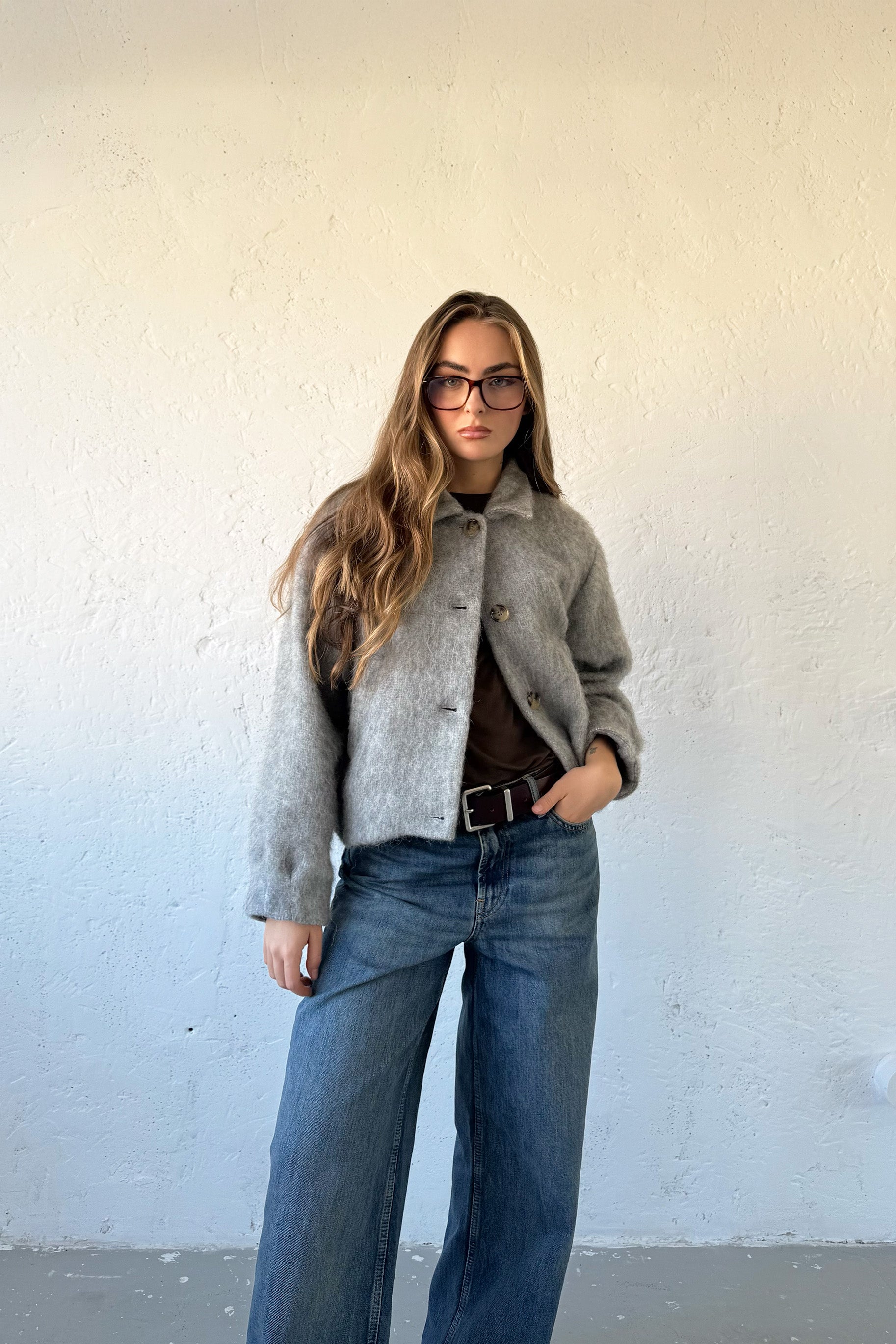 Chaqueta Alpaca Gris