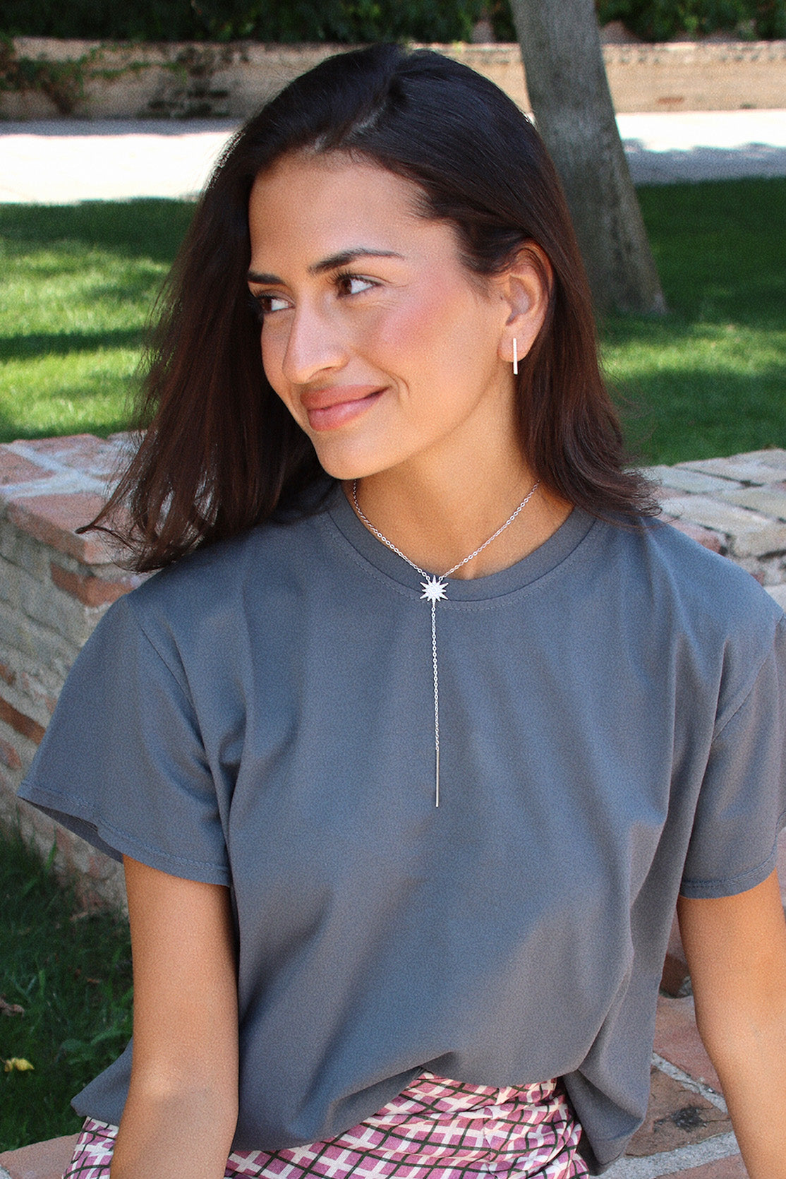 Collar Largo Estrella Blanca
