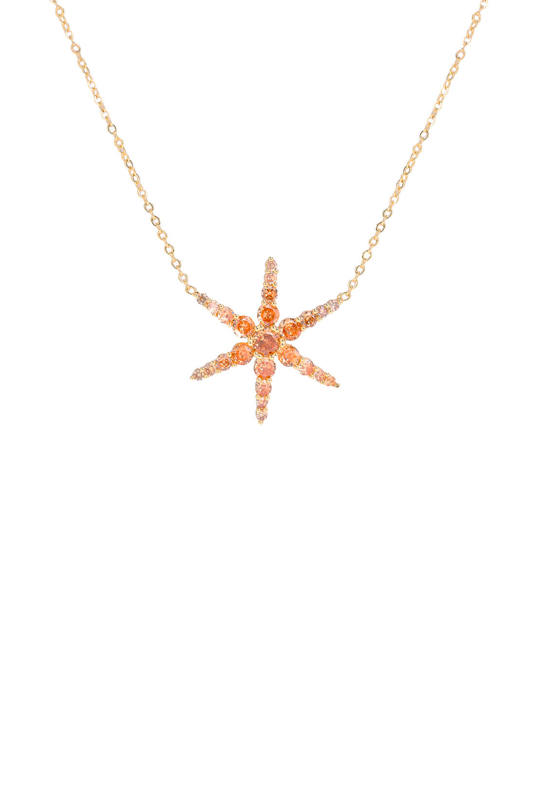 Collier étoile marron