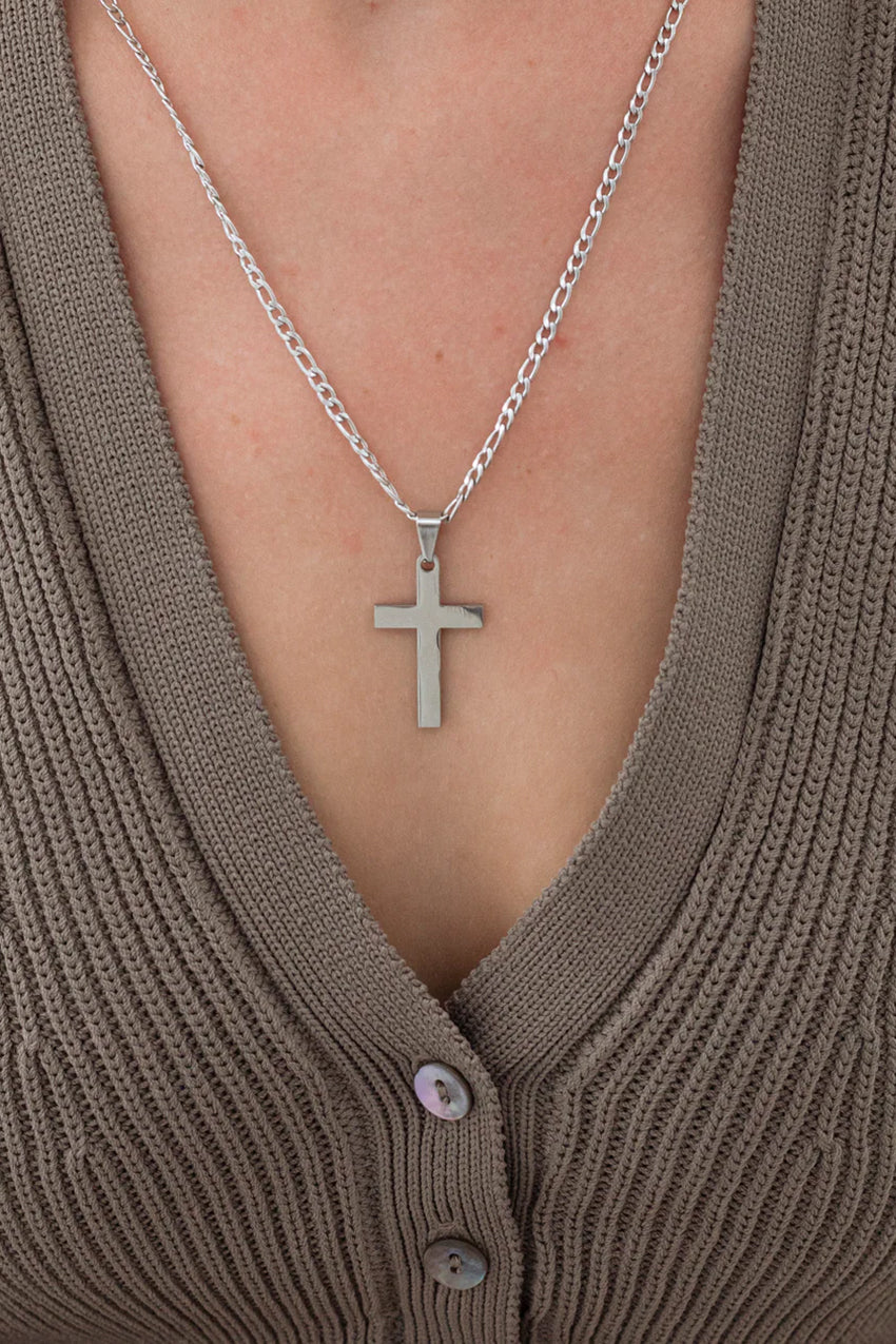 Collana Croce Piatta Personalizzabile