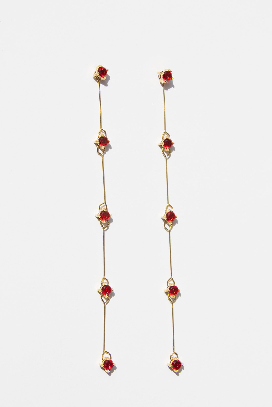 Pendientes Desmontable Rojo (par)