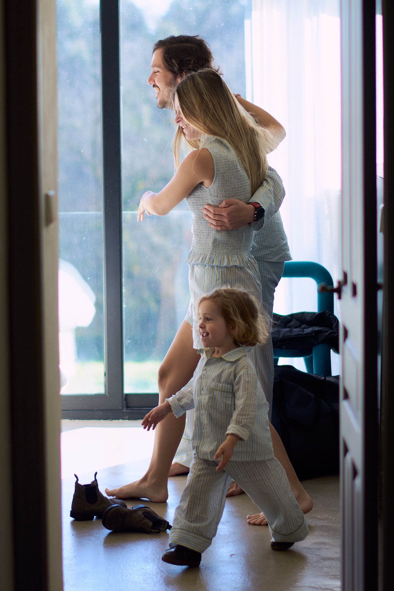 Blue Striped Pyjama Top