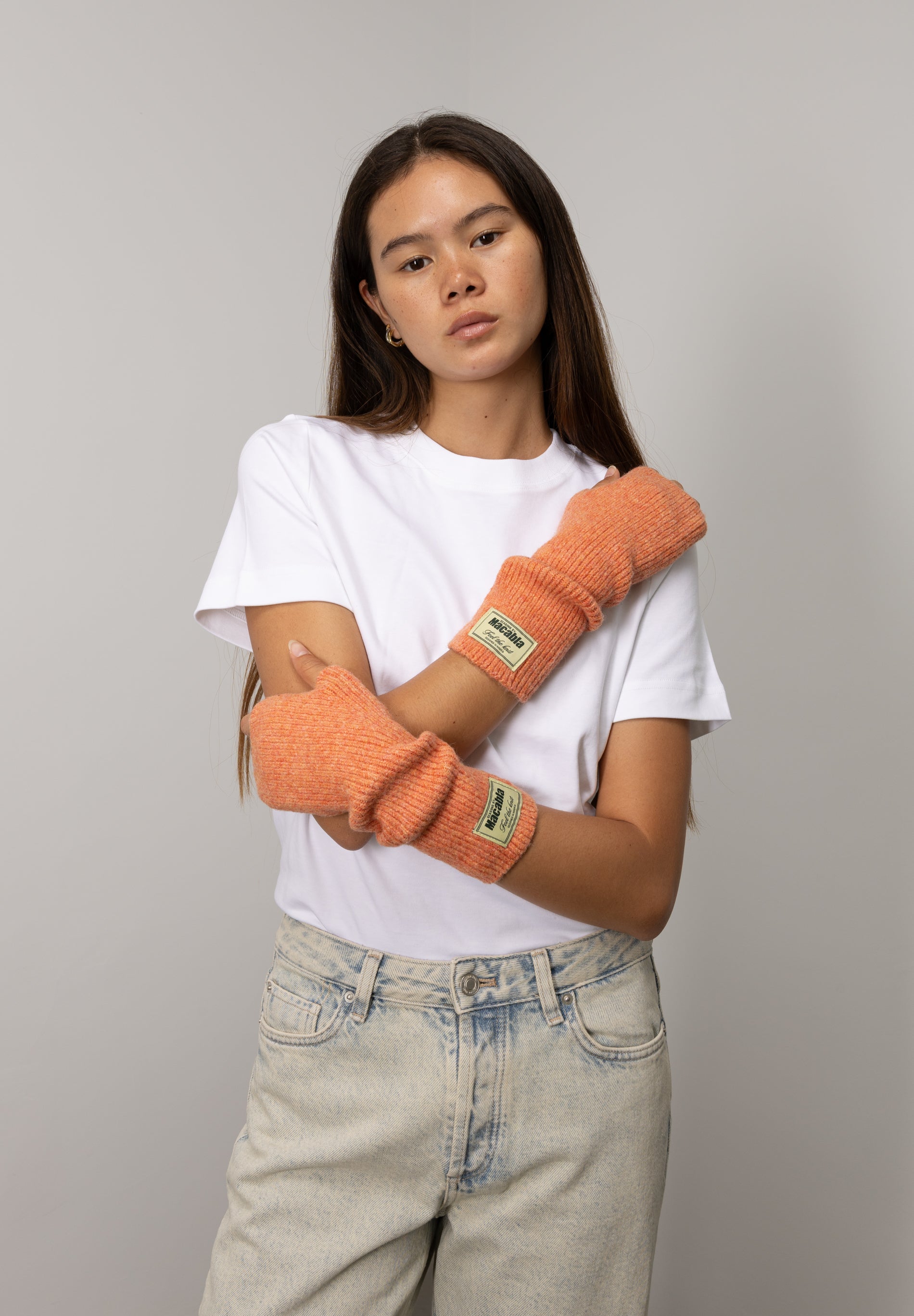 Orange Mittens