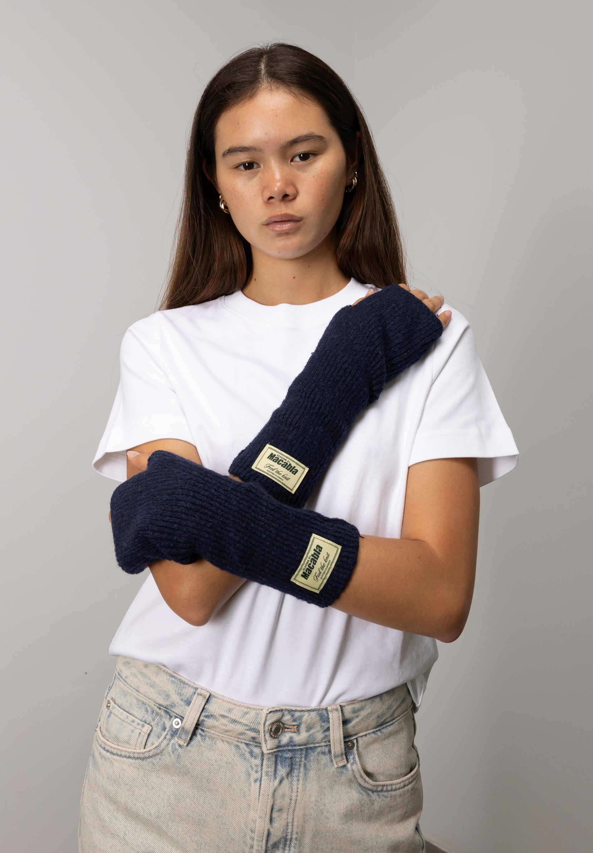Navy Blue Mittens