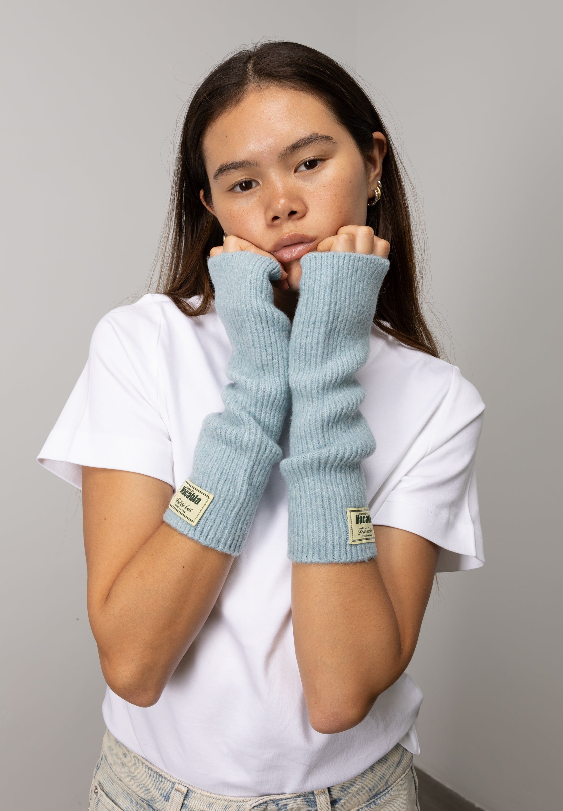 Light Blue Mittens