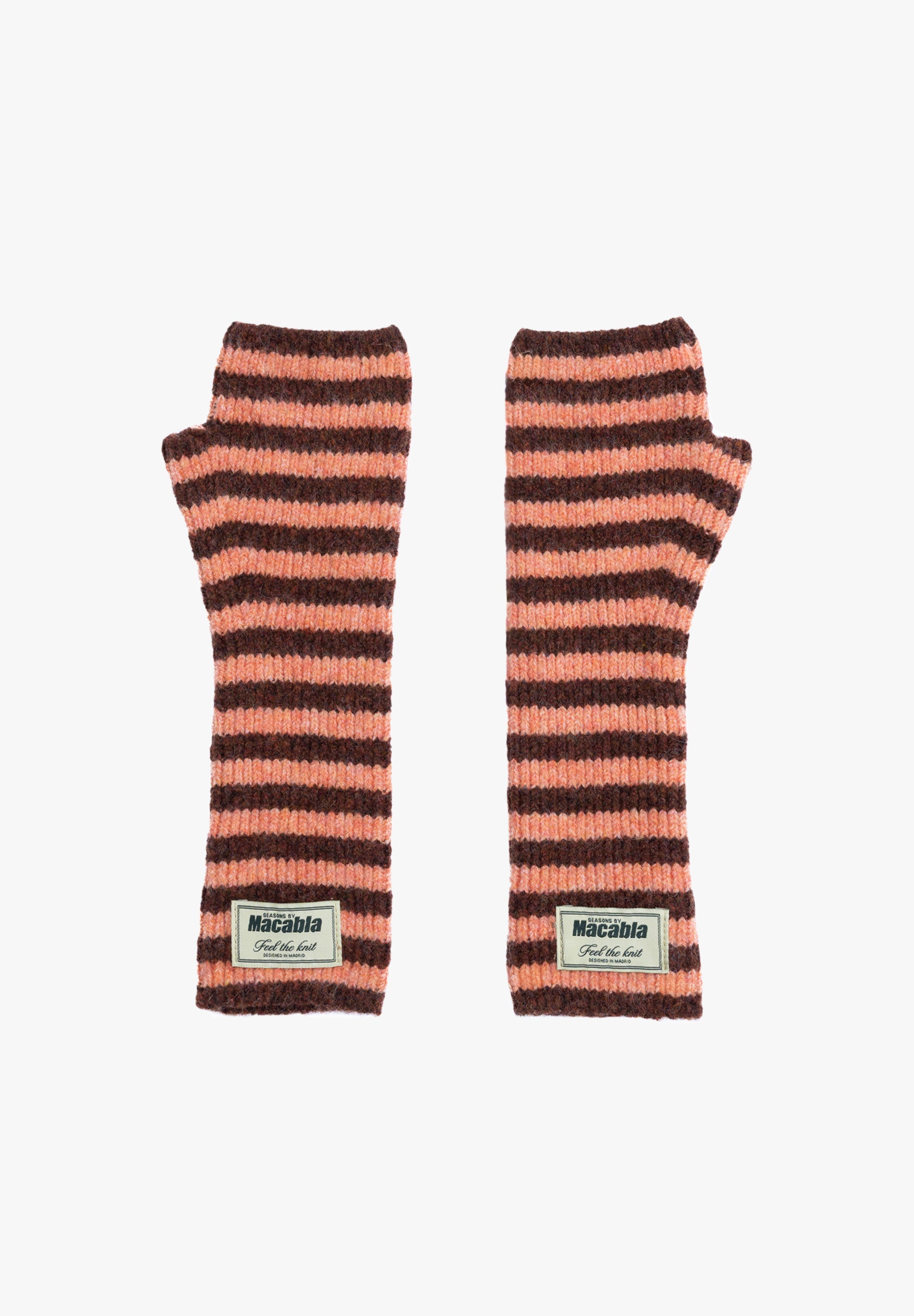 Brown and Orange Mittens