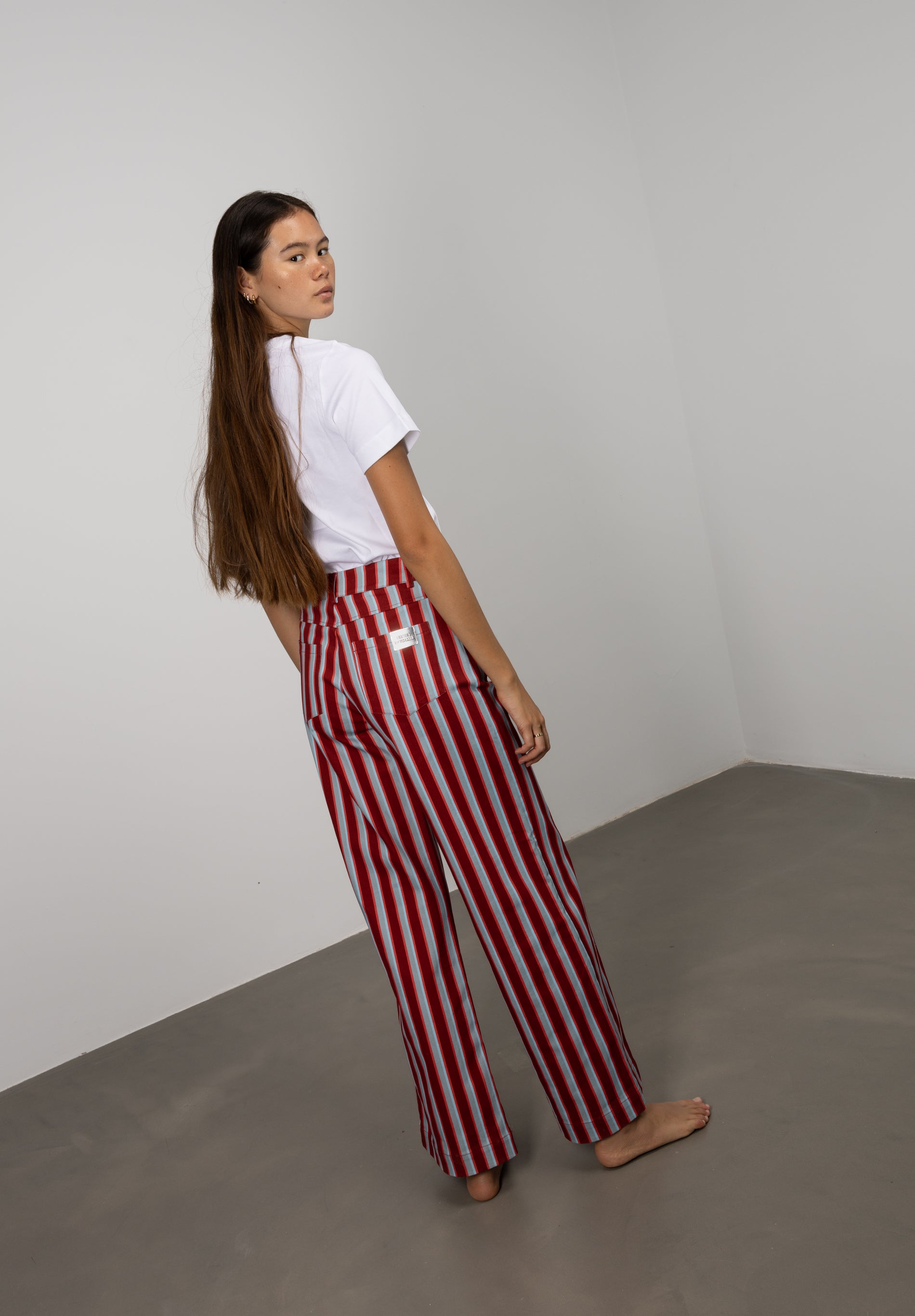 Pantalón Recto Burgundy Blue
