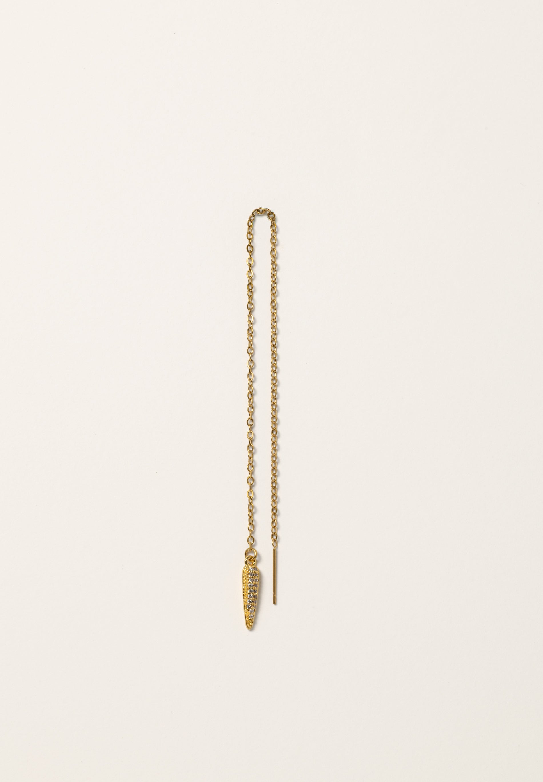 Zircon Spike Chain Earring (Unit)