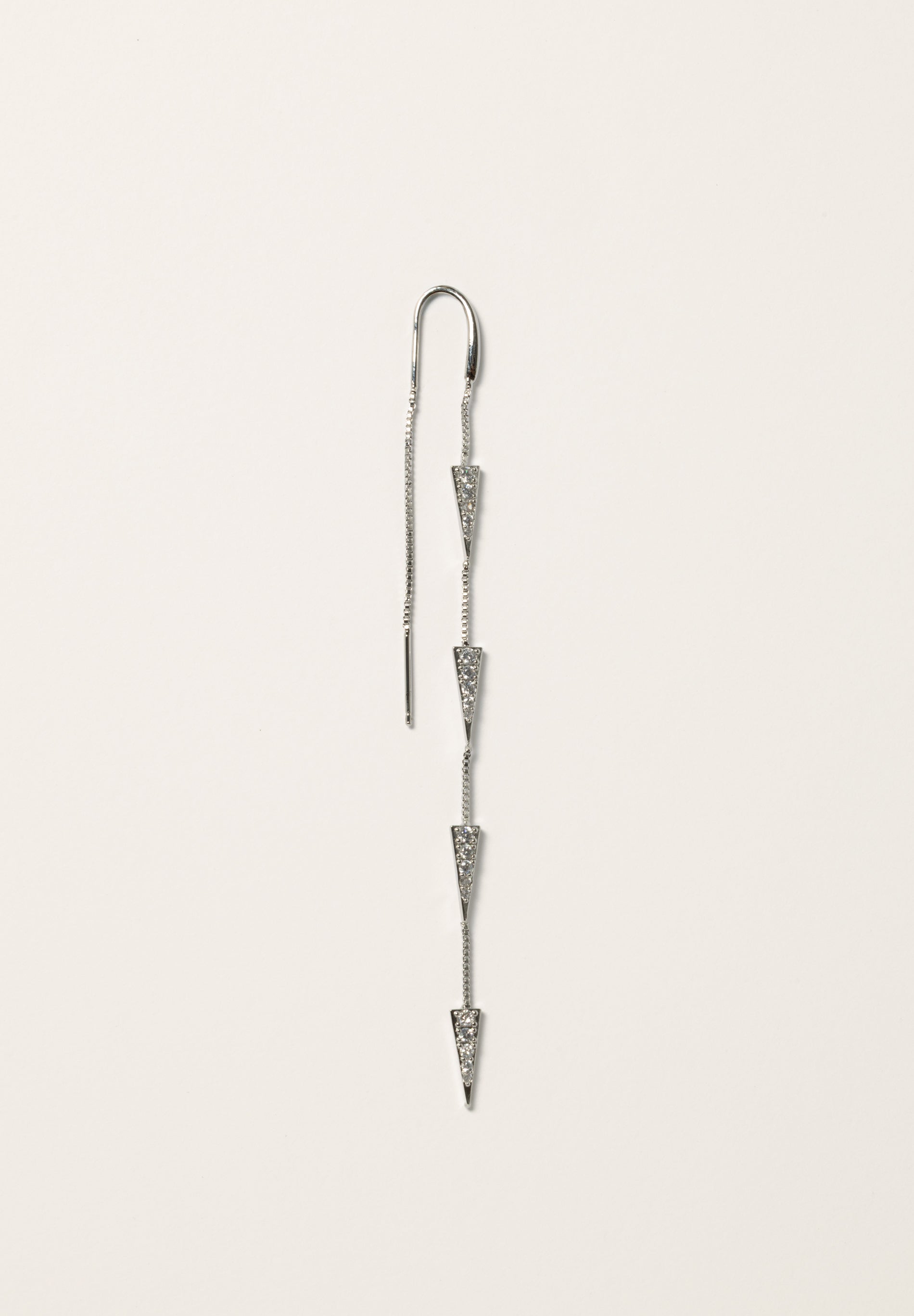 Double Chain 4 Spikes Earrings (Unit)