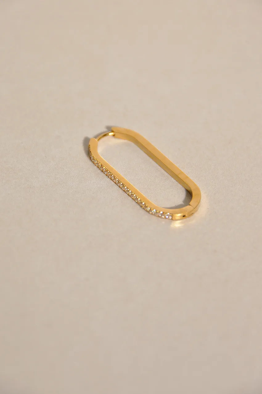 Orecchino Ovale Zircone (Unità)