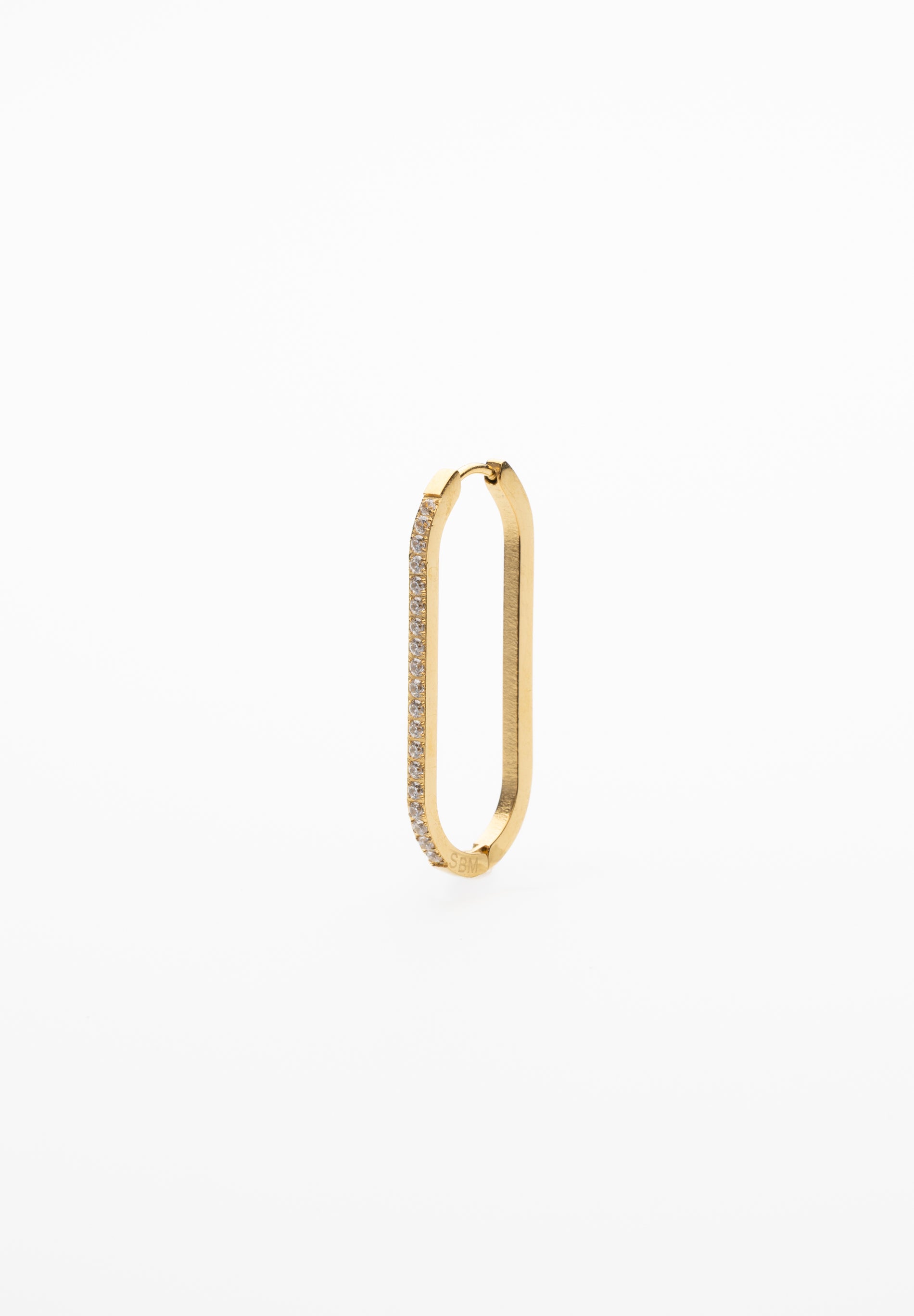 Oval Zircon Earring (Unit)