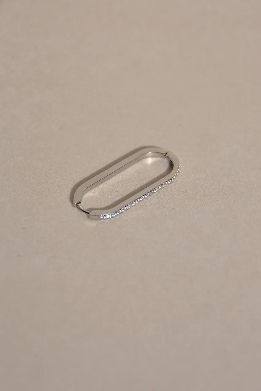 Orecchino Ovale Zircone (Unità)