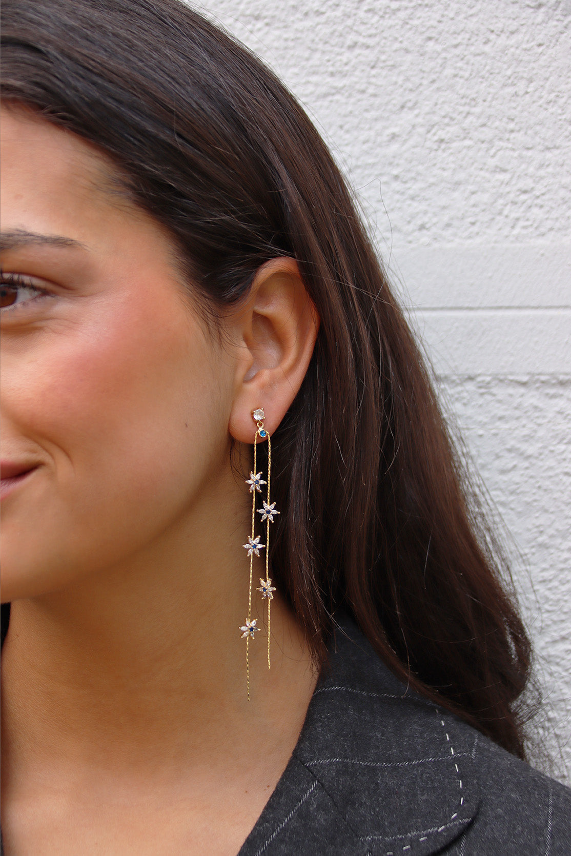 Pendientes Flores Azules