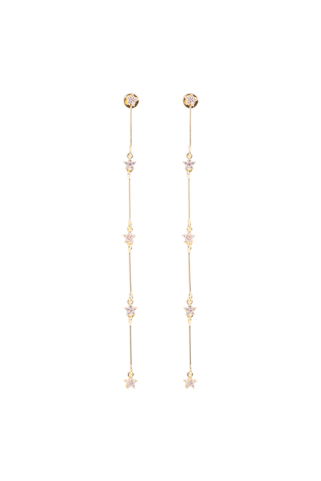Boucle d'oreille détachable fleur lilas