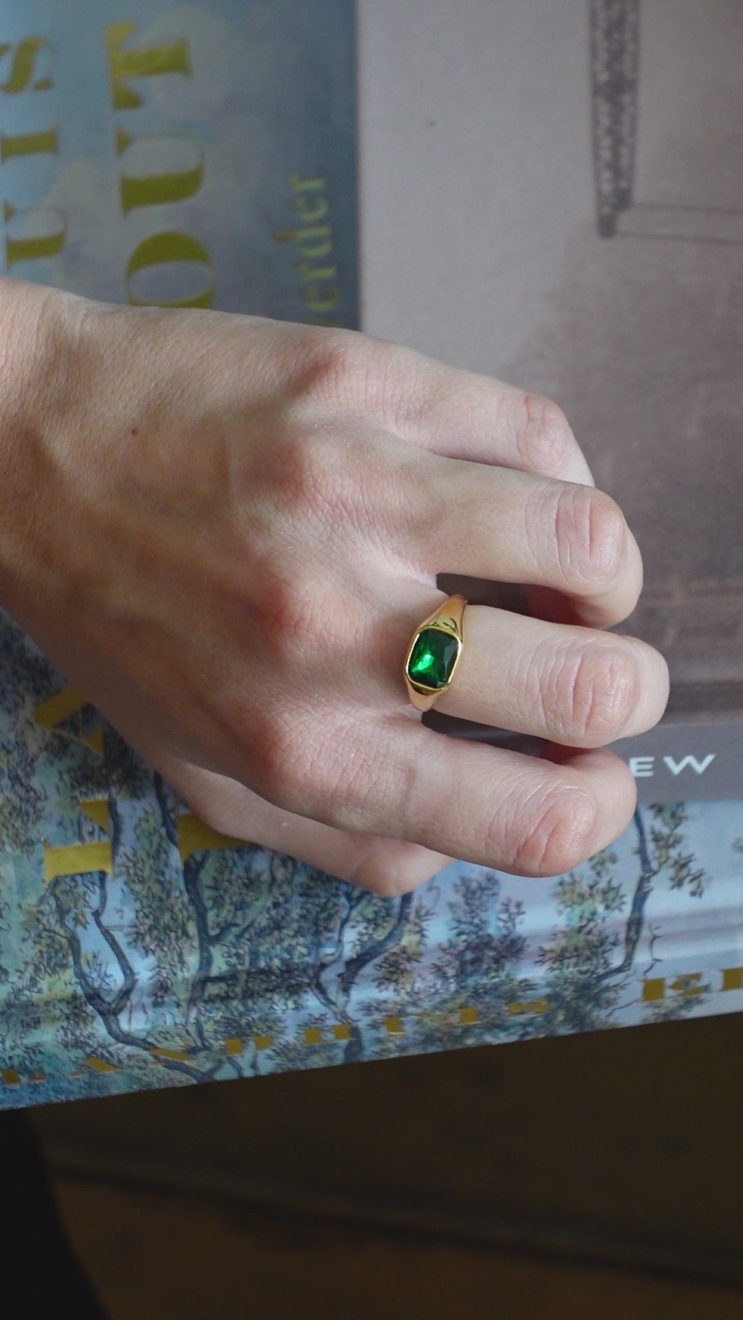 Anillo Rectángulo Color