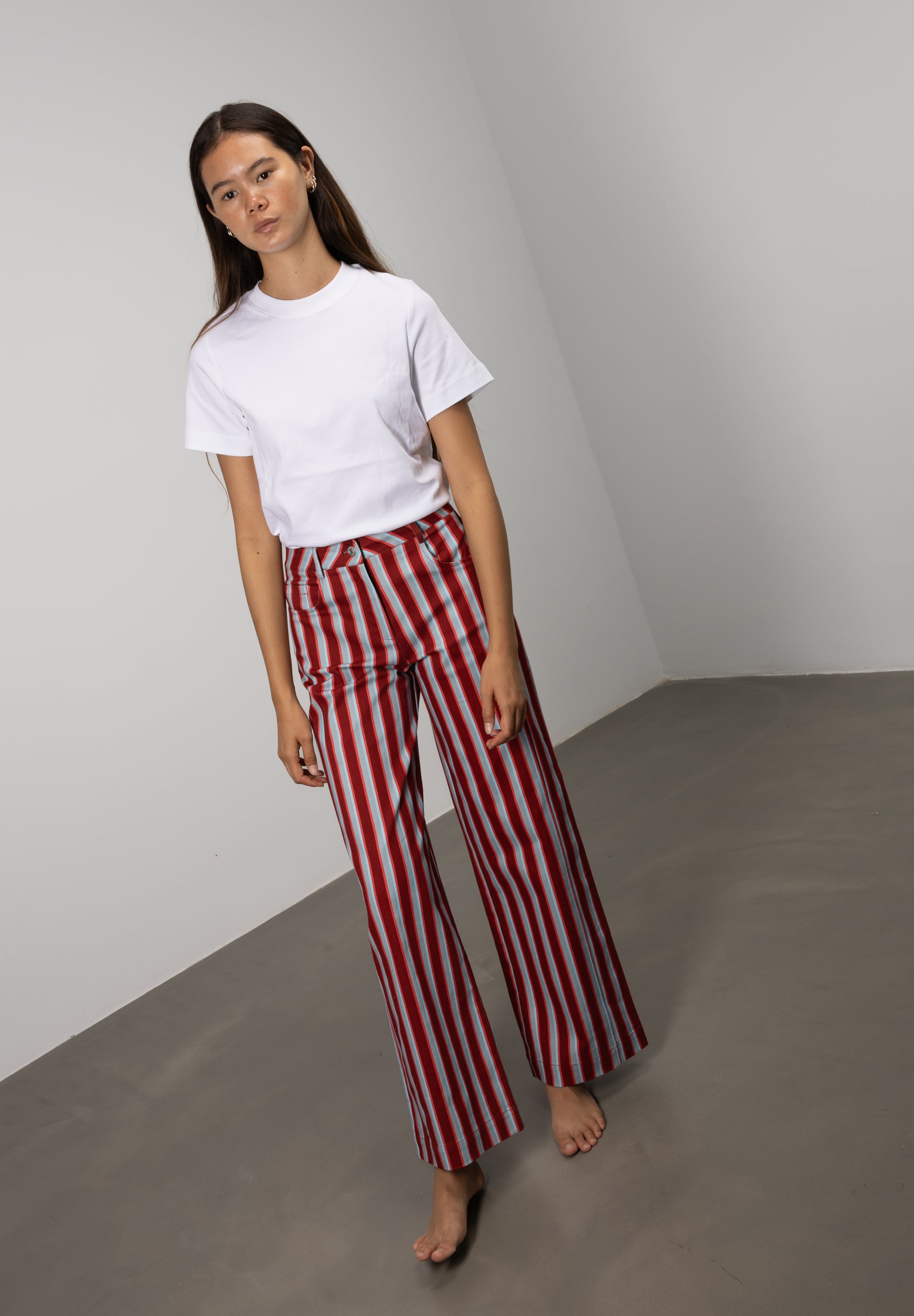 Pantalón Recto Burgundy Blue