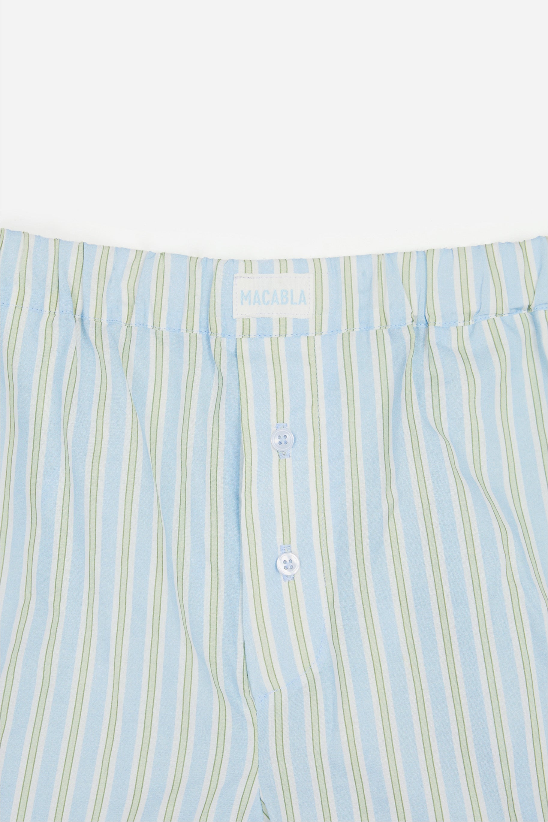 Blue Striped Pyjama Shorts