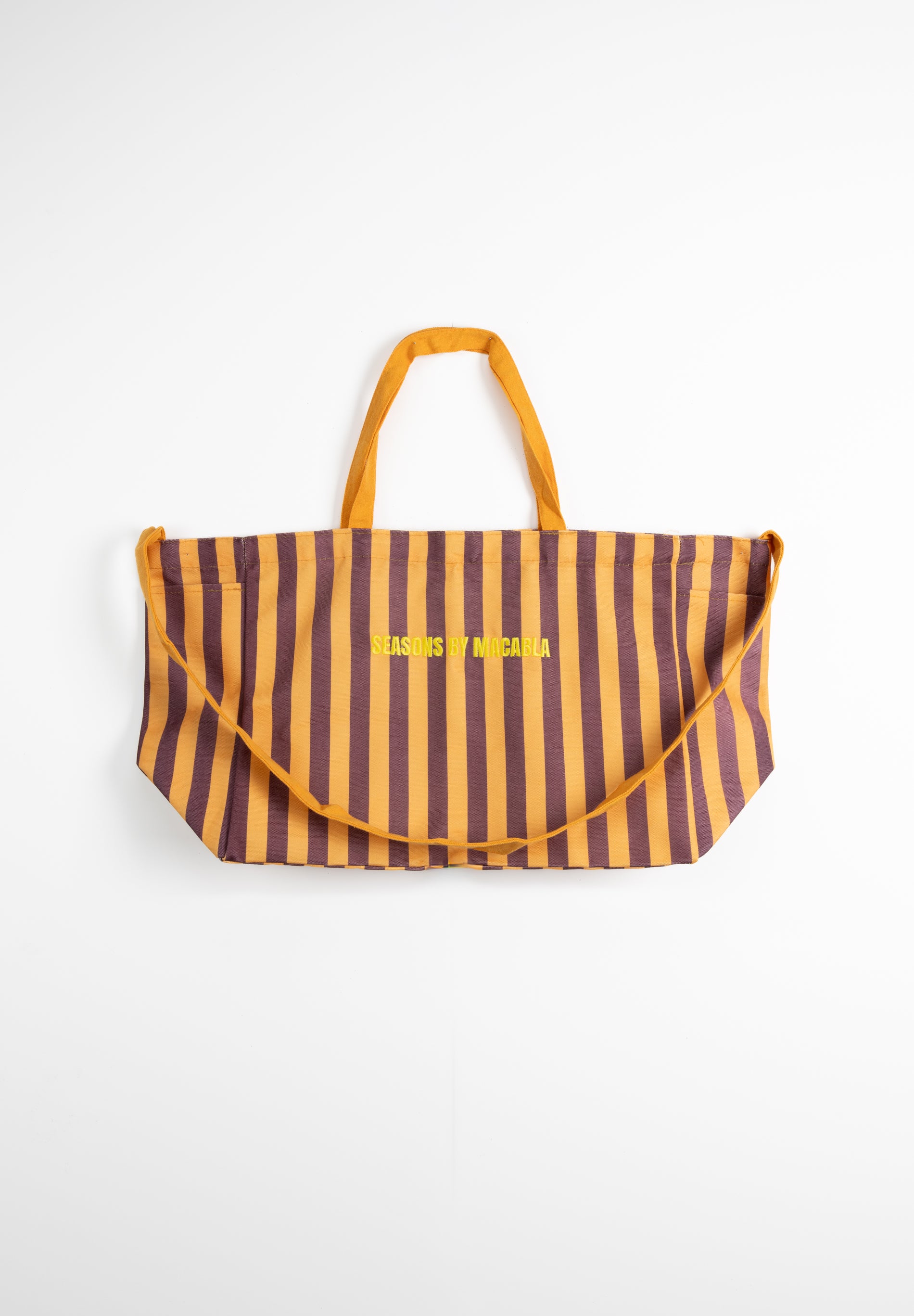 Sac fourre-tout à rayures orange