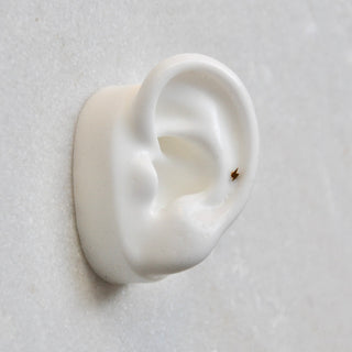 Mini boucle d'oreille à vis et écrou
