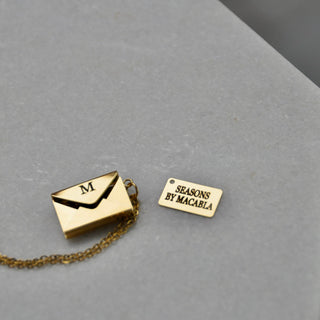 Customizable Envelope Necklace